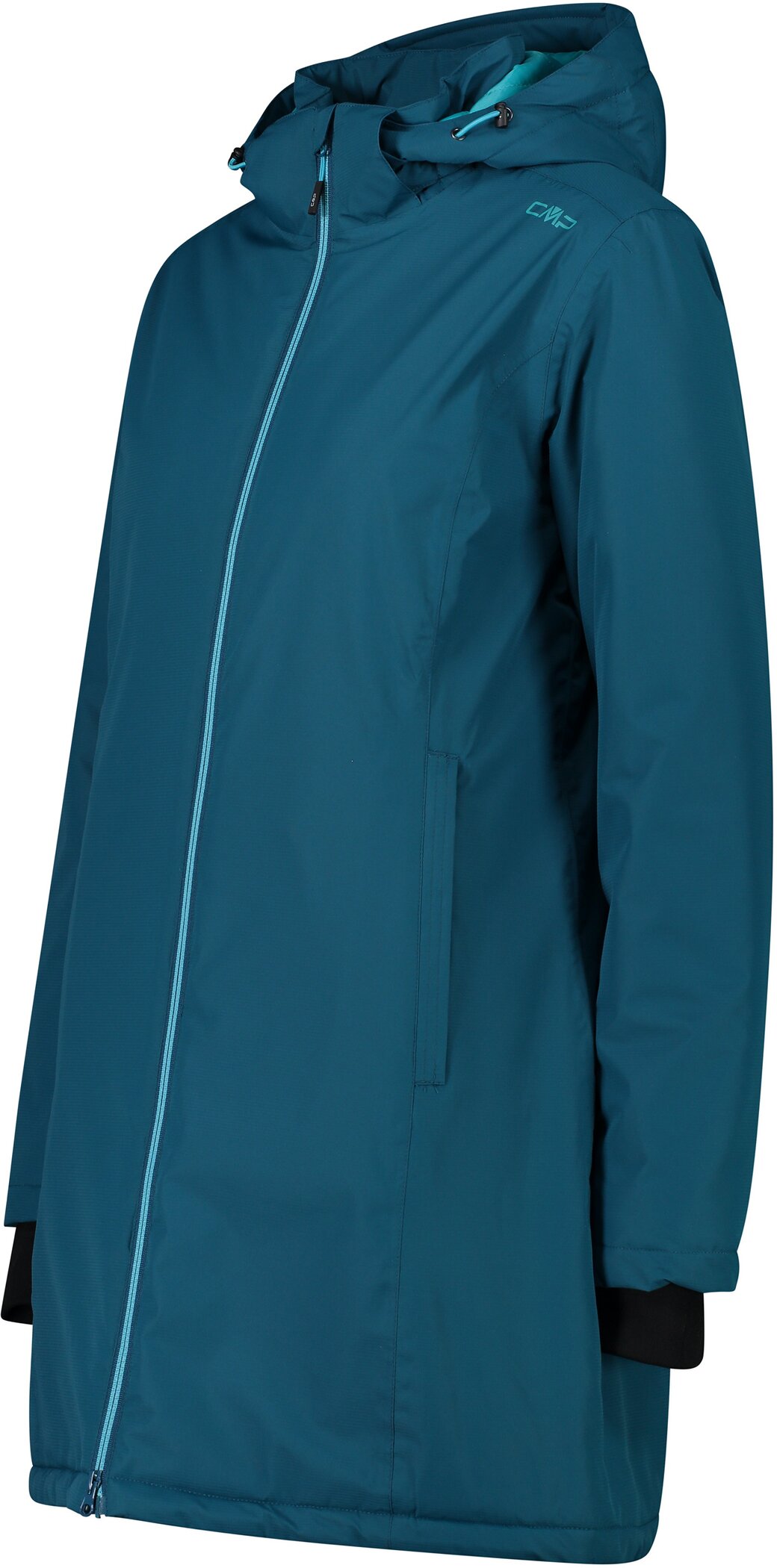 CMP WOMAN COAT ZIP HOOD DEEP LAKE - Sportaner