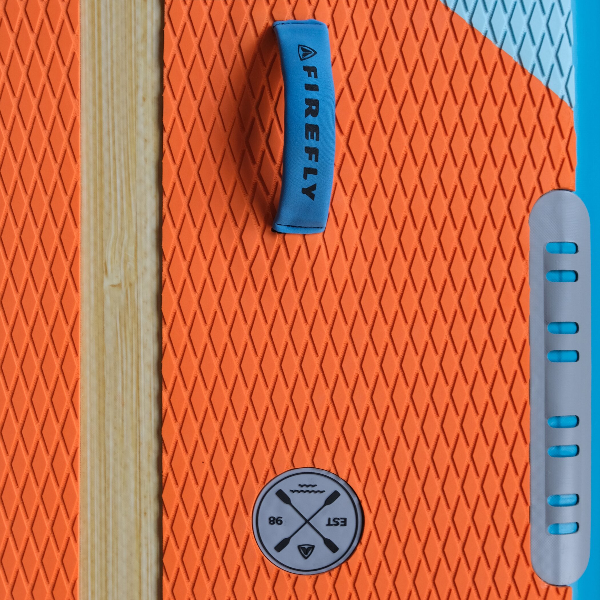FIREFLY SUP-Board iSUP 300 COM WOOD/ORANGEDARK/BLUE – Bild 5