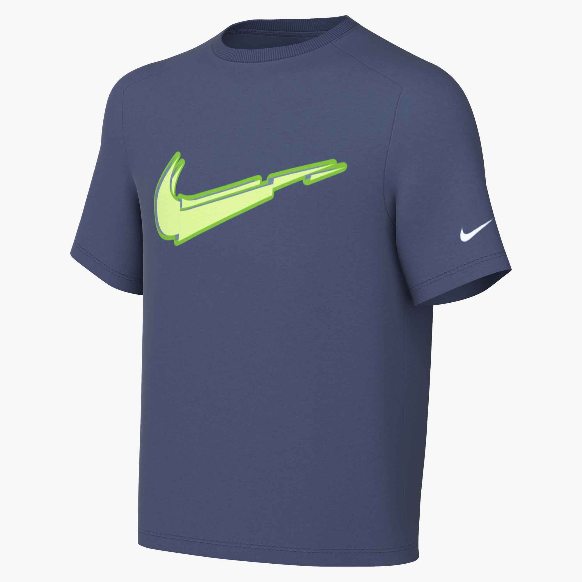 NIKE B NK DF MULTI SS TOP BOLD GX MYSTIC NAVY/WHITE – Bild 3