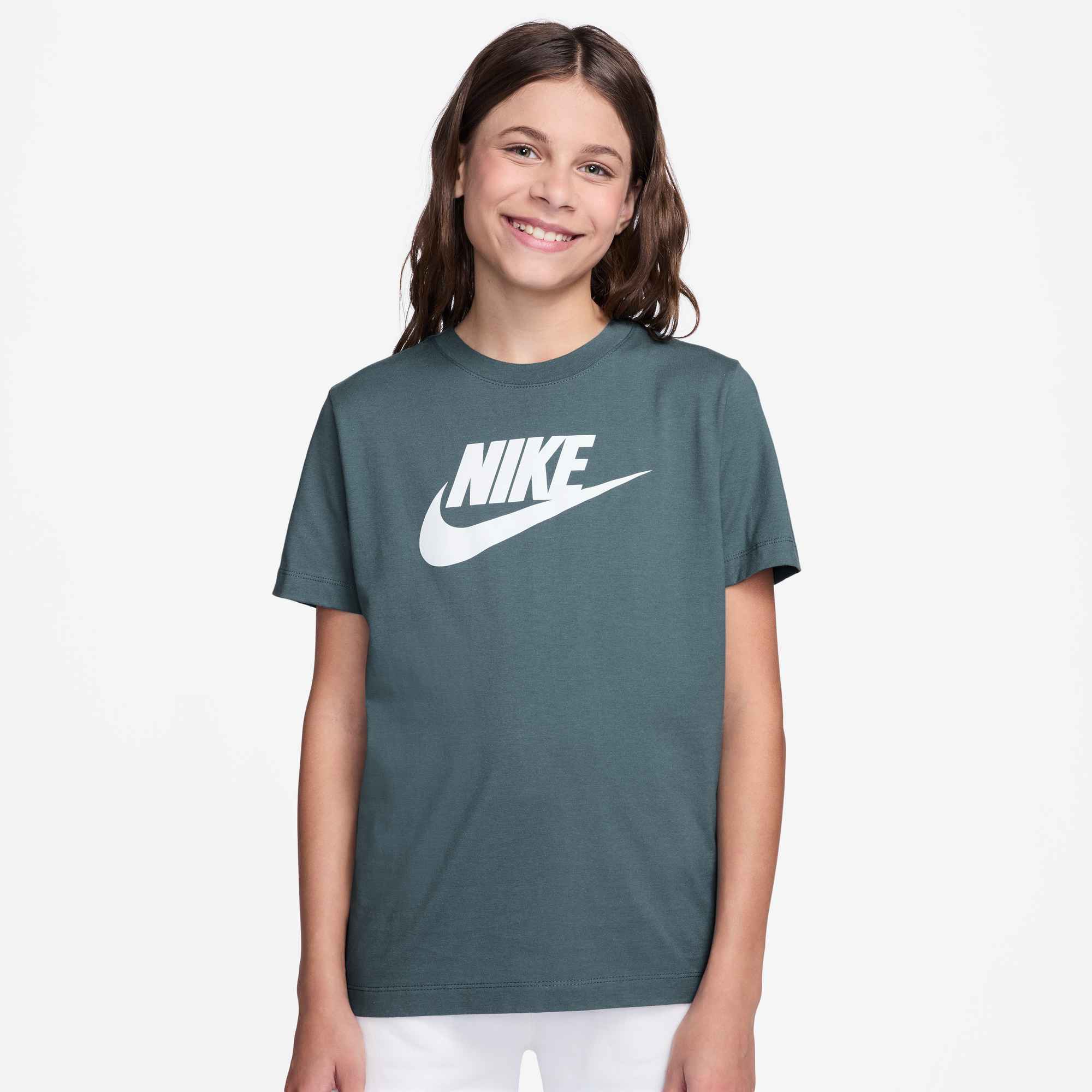 NIKE K NSW TEE FUTURA HBR MINERAL SLATE