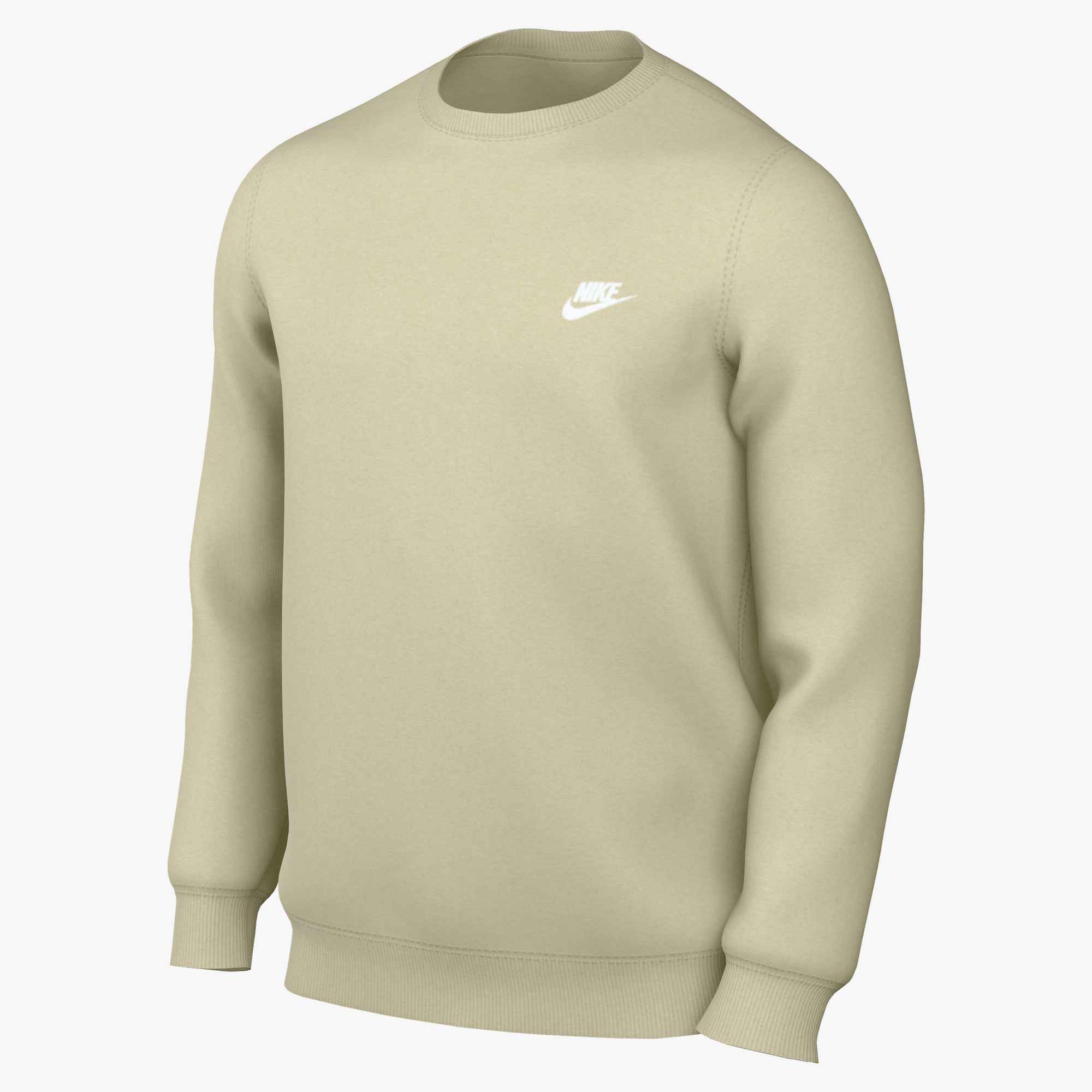 NIKE M NK CLUB BB CREW LT KHAKI/WHITE – Bild 4
