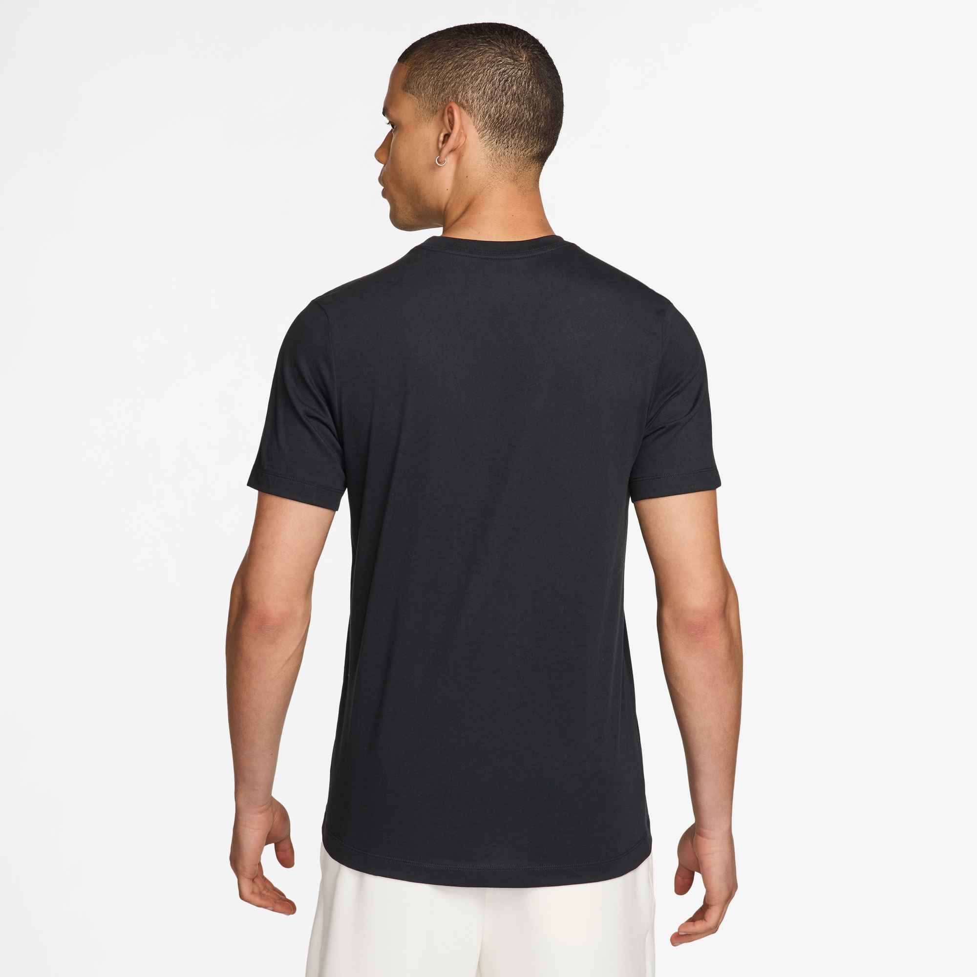 NIKE M NK DF TEE STD PRO BLACK/WHITE – Bild 2