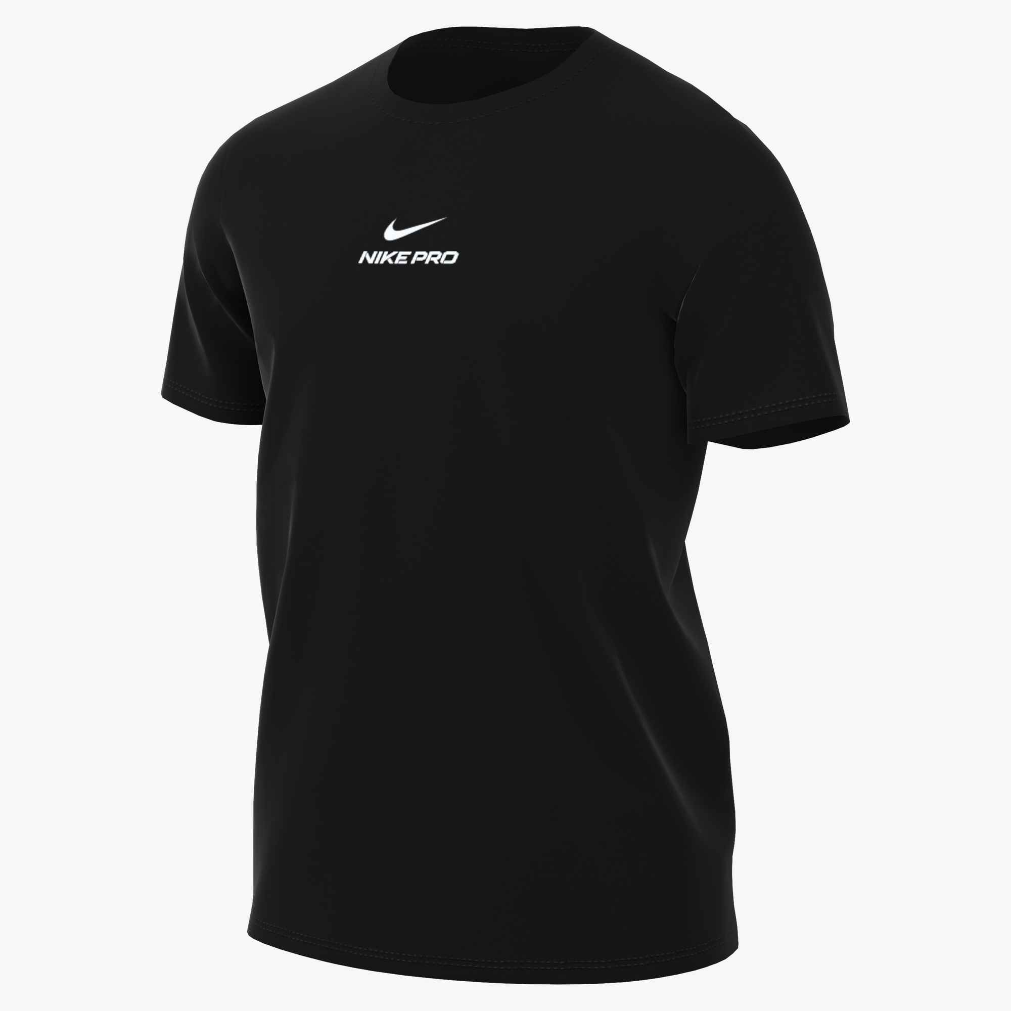 NIKE M NK DF TEE STD PRO BLACK/WHITE – Bild 3
