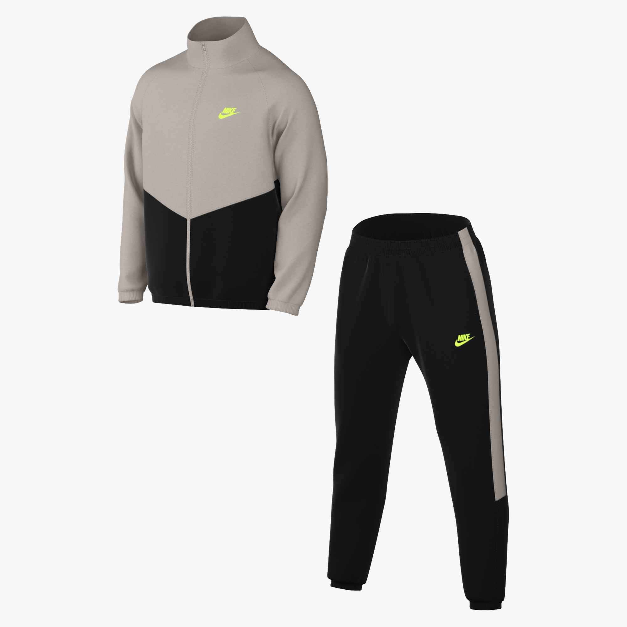 NIKE M NK WR PK TRK SUIT BLACK/MOON PARTICLE/VOLT – Bild 4