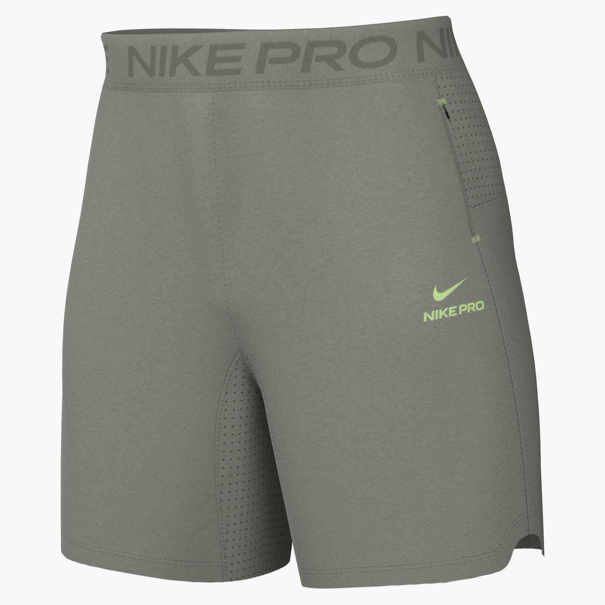 NIKE M NP DF NPT 6IN SHORT LIGHT ARMY/LT LIQUID LIME – Bild 3