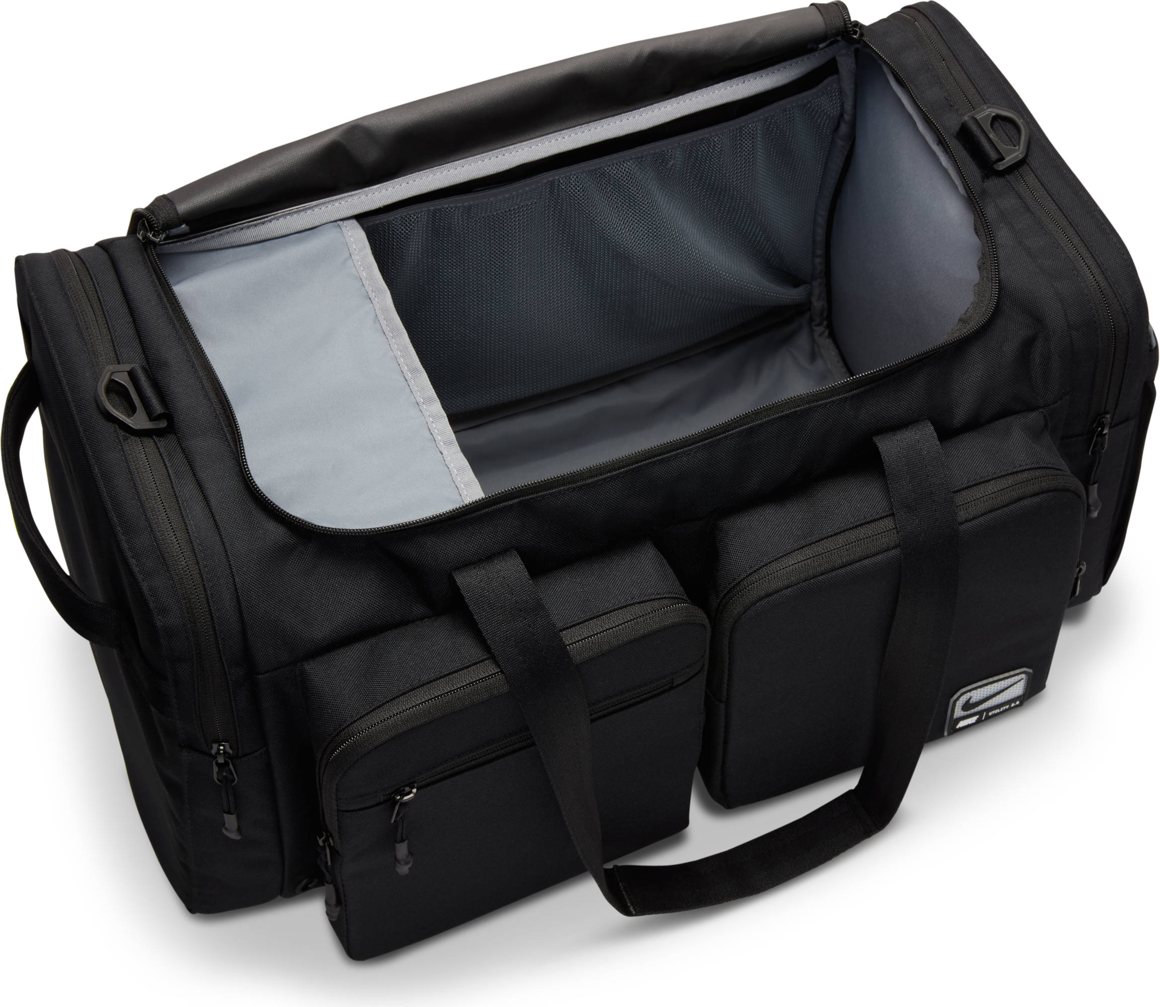 NIKE NK UTILITY M POWER DUFF - 2.0 BLACK/BLACK/WHITE – Bild 4