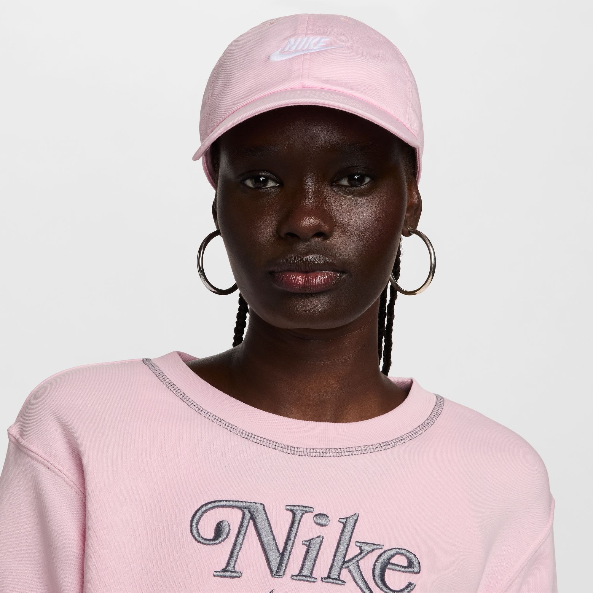 NIKE U NK CLUB CAP U CB FUT WSH L PINK FOAM /WHITE