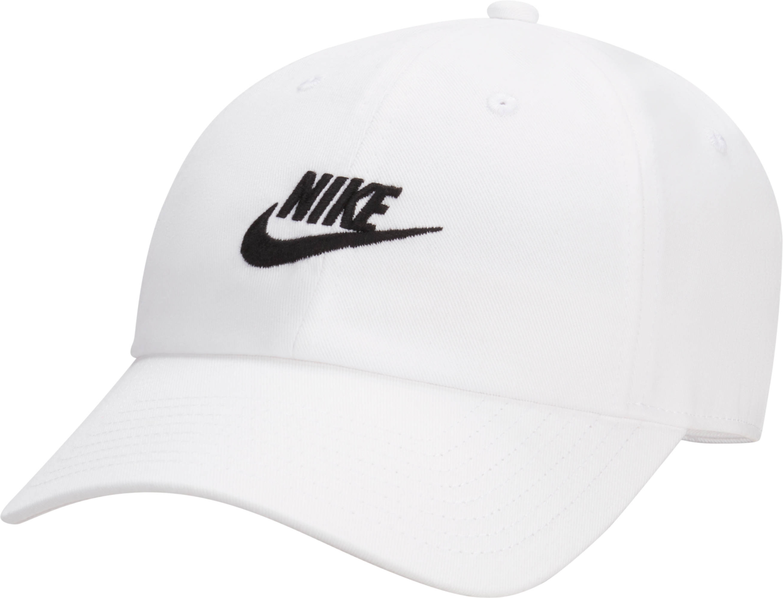 NIKE U NK CLUB CAP U CB FUT WSH L WHITE/BLACK