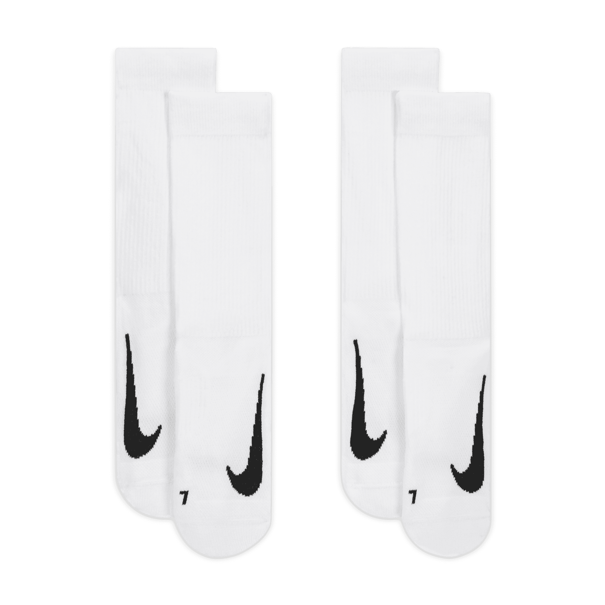 NIKE U NK MULTIPLIER CREW 2PR CUSH WHITE/WHITE – Bild 3