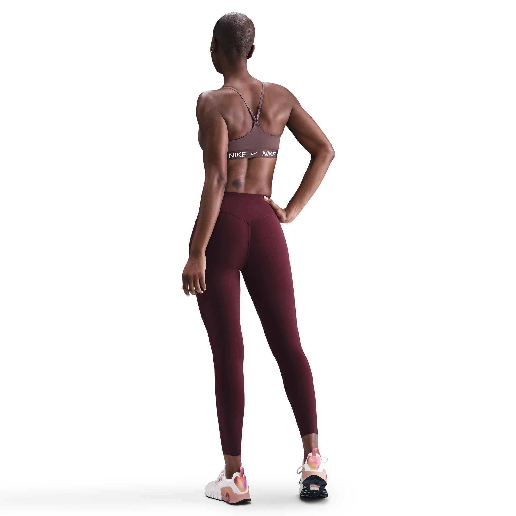 NIKE W NK DF INDY LGT SPT BRA TATTOO/TATTOO/WHITE – Bild 2