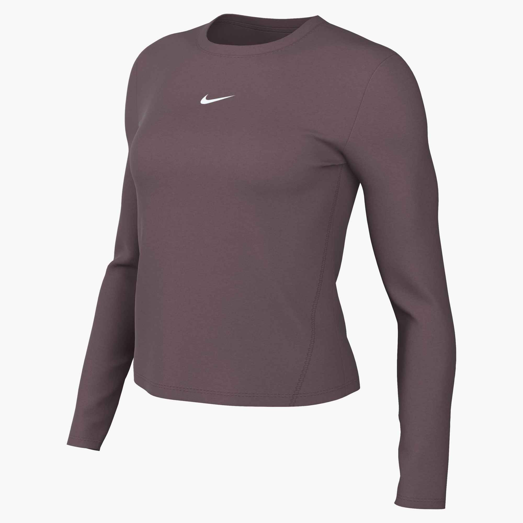 NIKE W NK ONE DF FTTD LS TOP TATTOO/WHITE – Bild 3