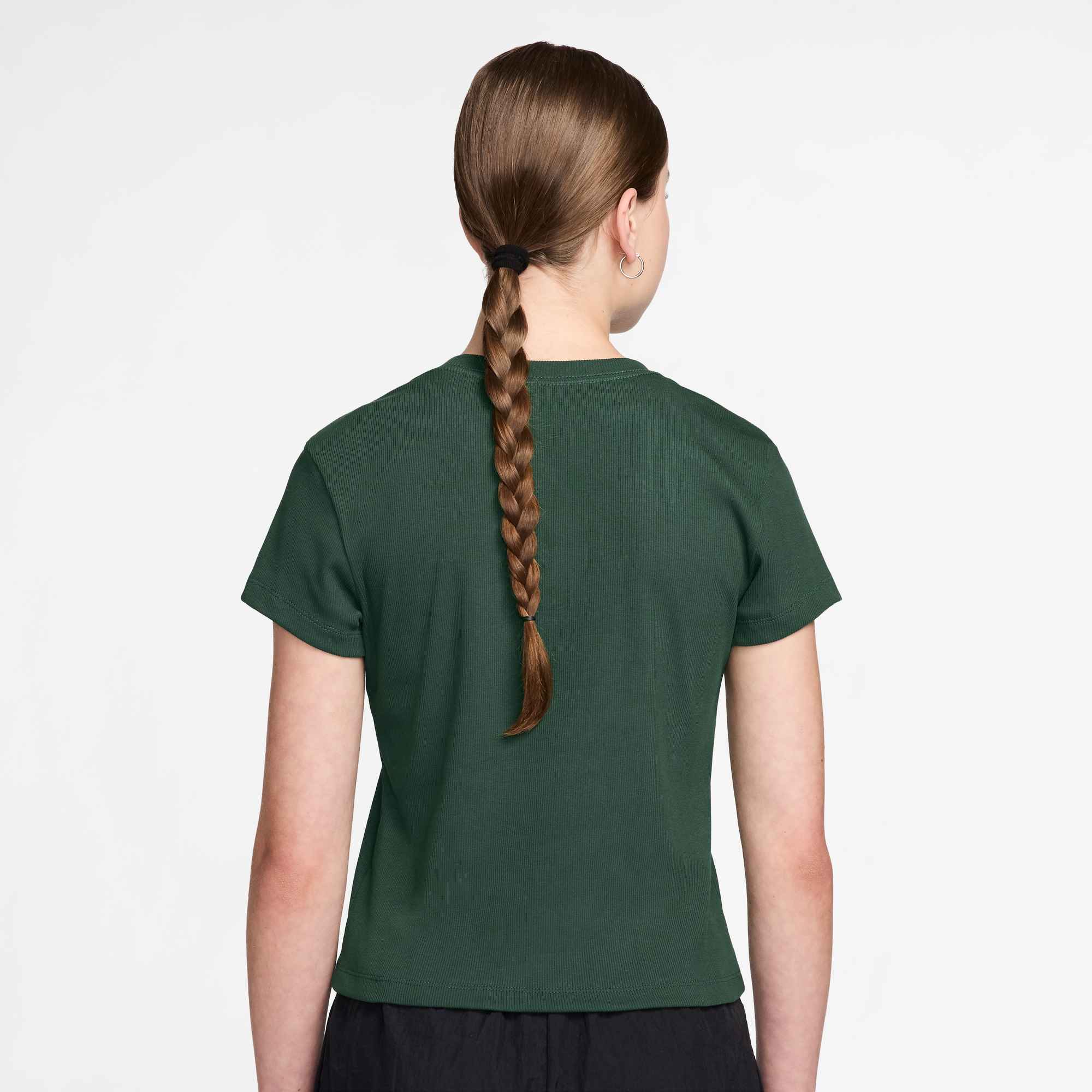 NIKE W NSW RIB TGHT SS TEE FIR – Bild 2