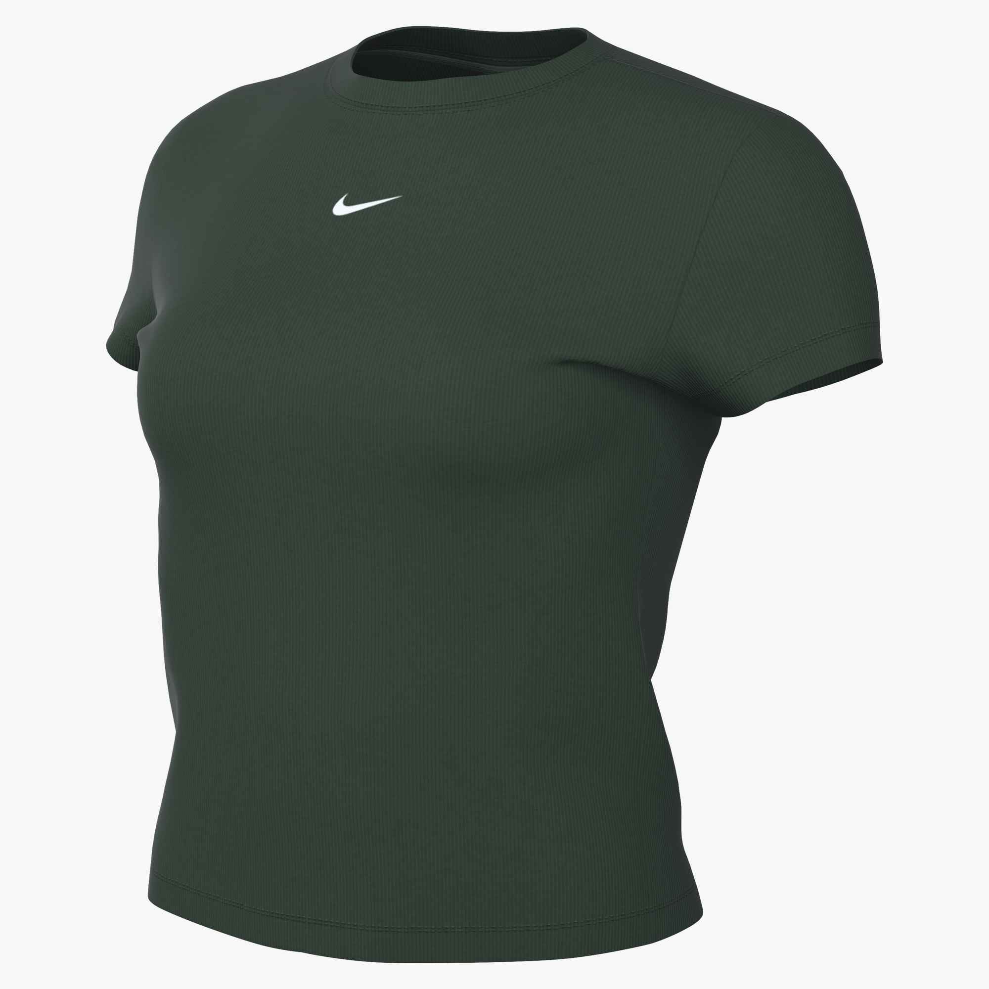 NIKE W NSW RIB TGHT SS TEE FIR – Bild 3