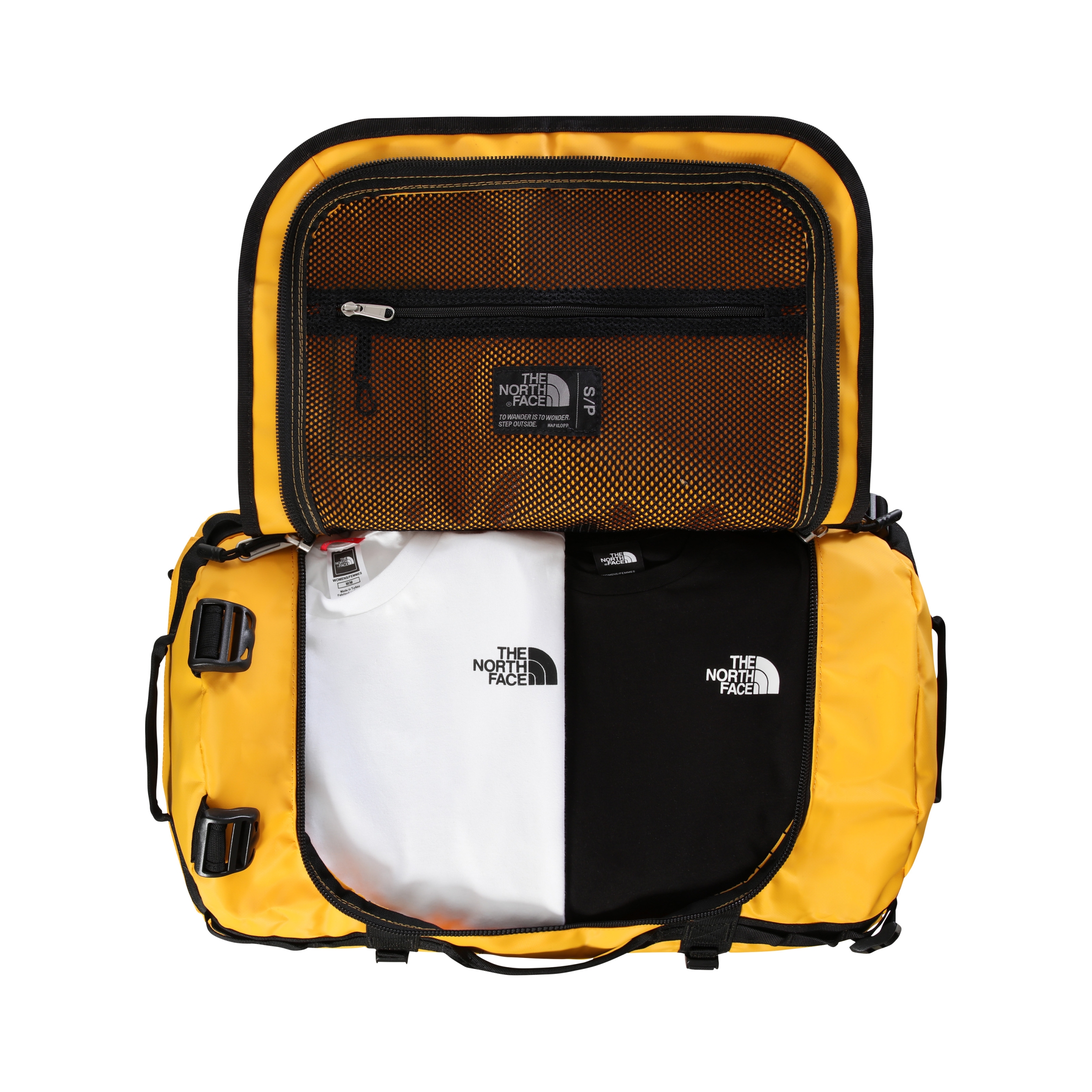 THE NORTH FACE BASE CAMP DUFFEL - S SUMMIT GOLD-TNF BLACK – Bild 2