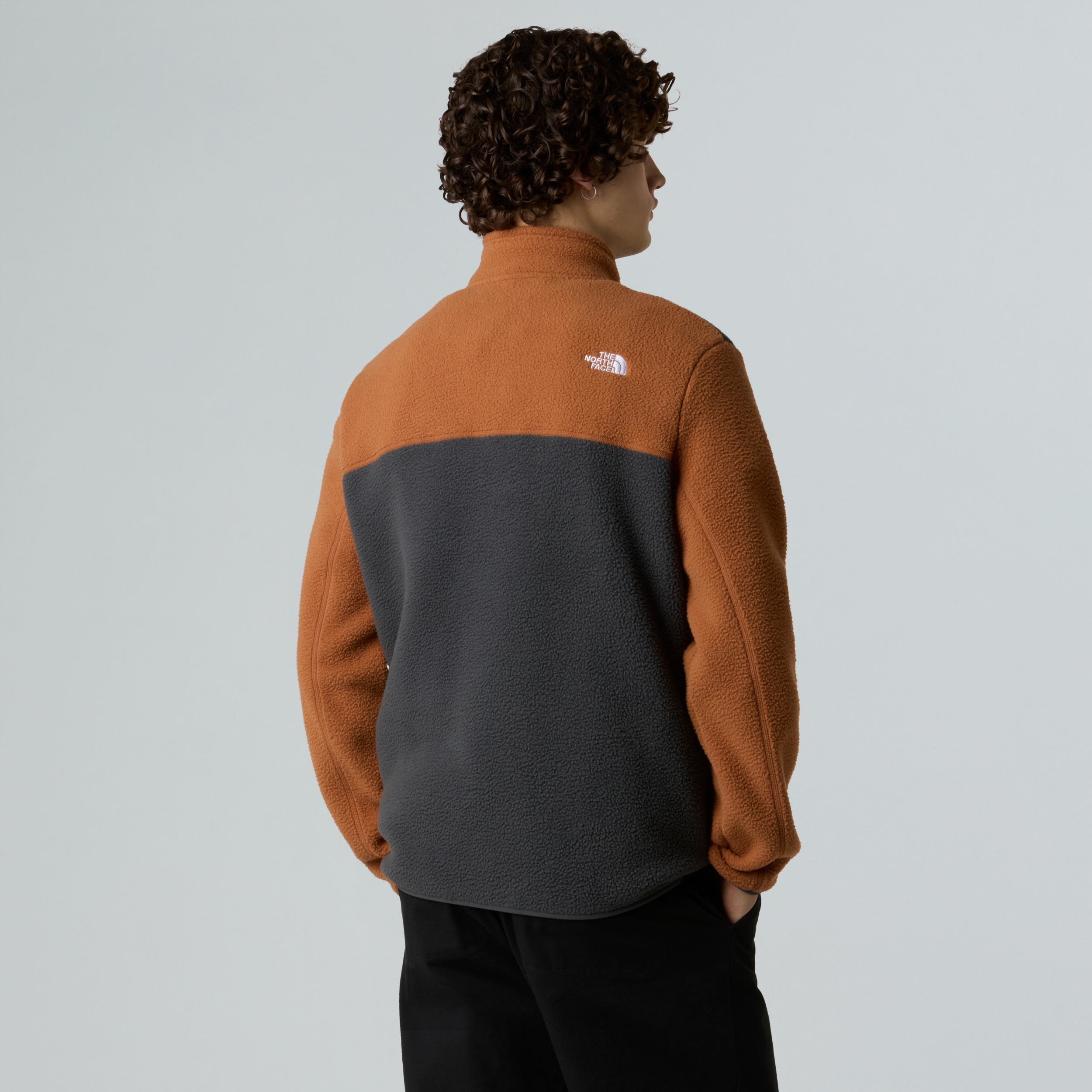 THE NORTH FACE M YUMIORI 1/4 ZIP ASPHALT GREY/BURNT UMBE – Bild 3