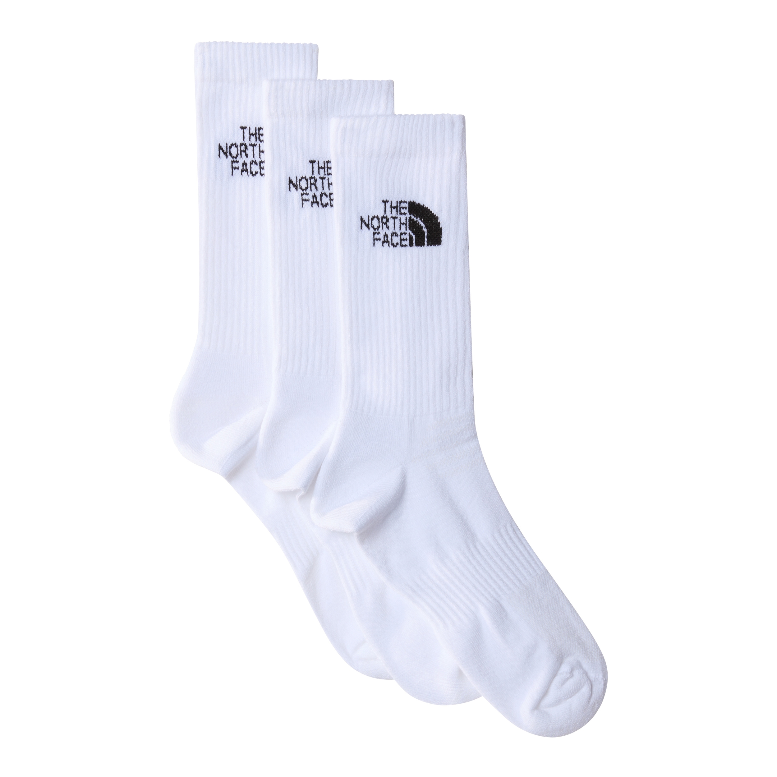 THE NORTH FACE MULTI SPORT CUSH CREW SOCK 3P TNF WHITE