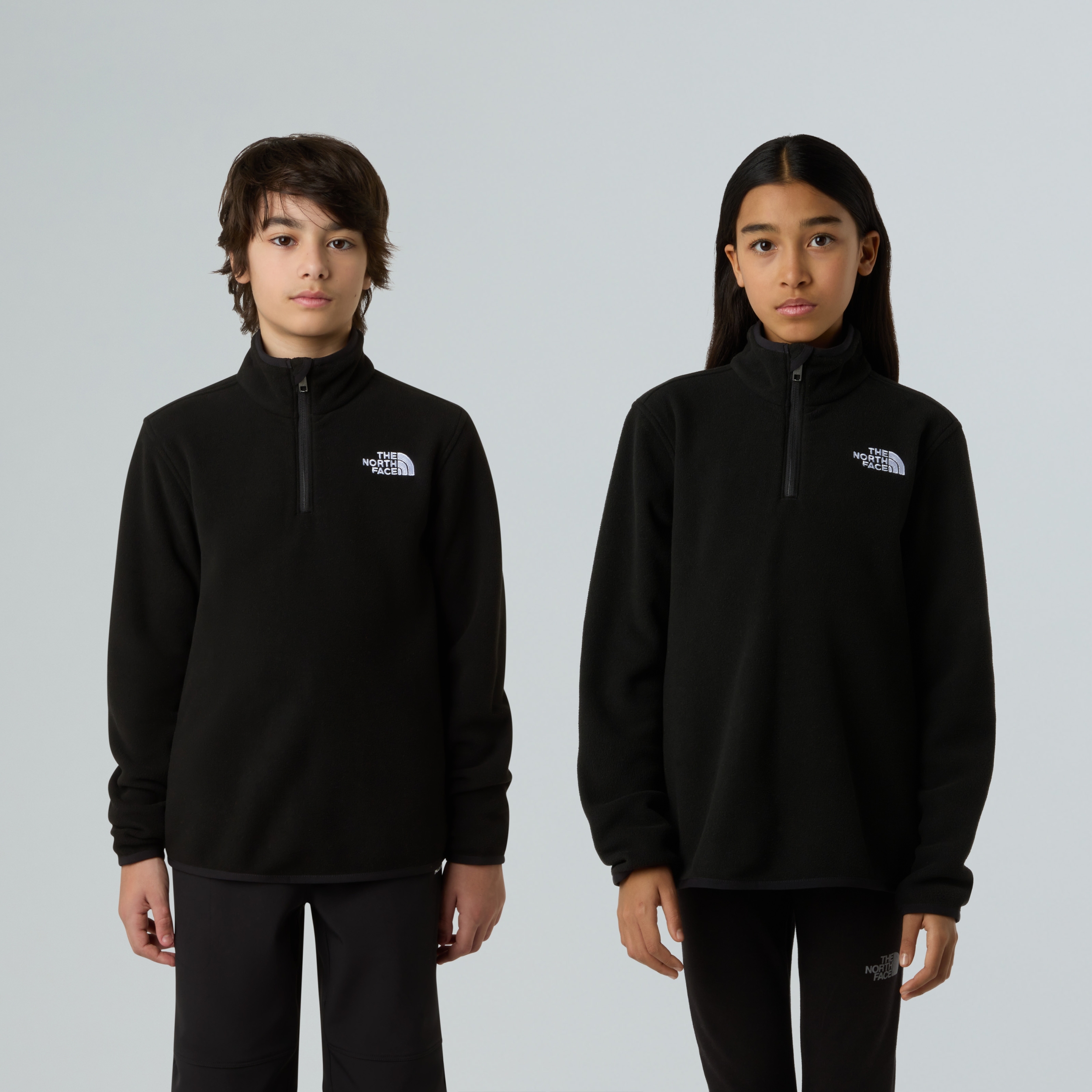 THE NORTH FACE TEEN GLACIER 1/4 ZIP PULLOVER TNF BLACK – Bild 5