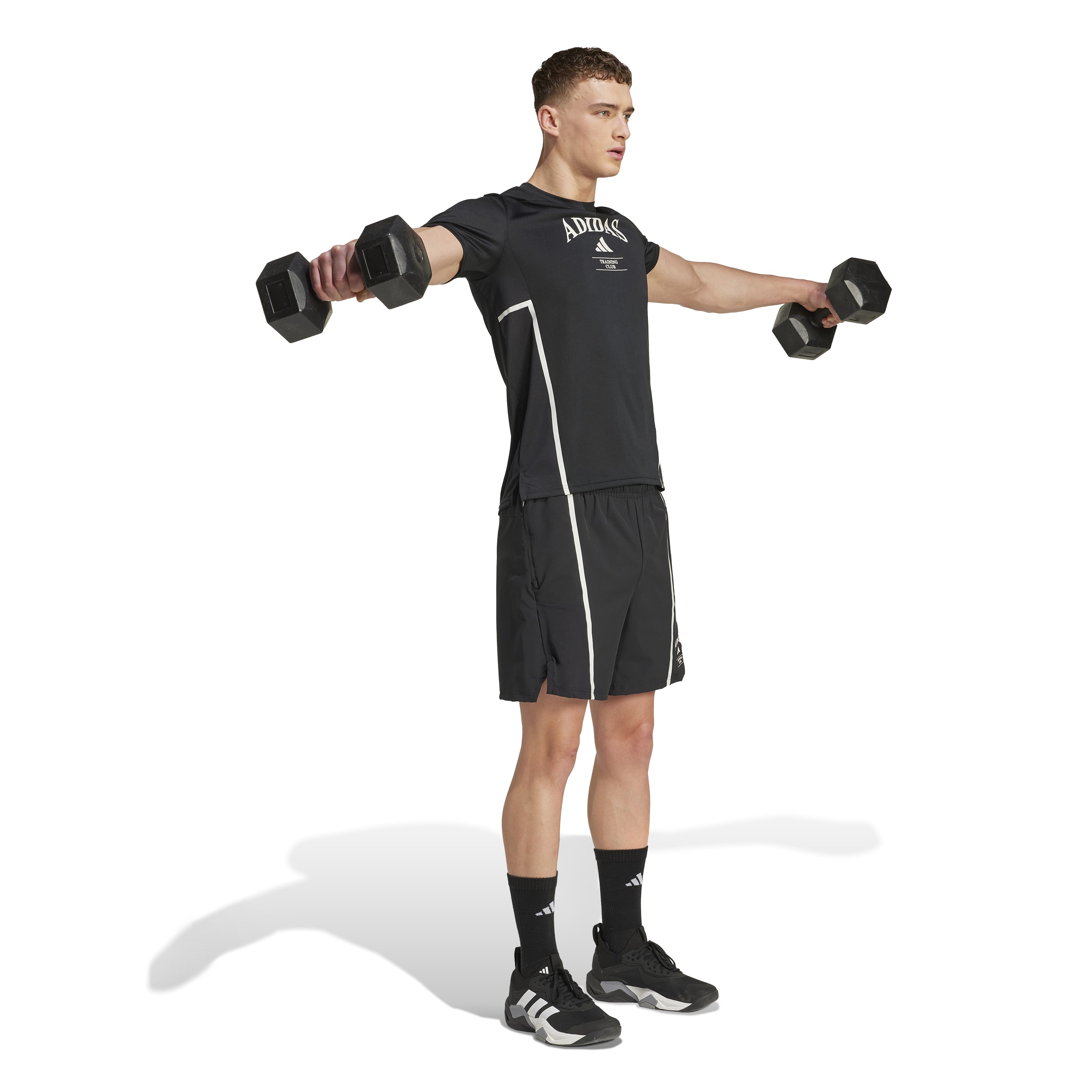 ADIDAS D4T HERITAGE TEE BLACK/CWHITE – Bild 4