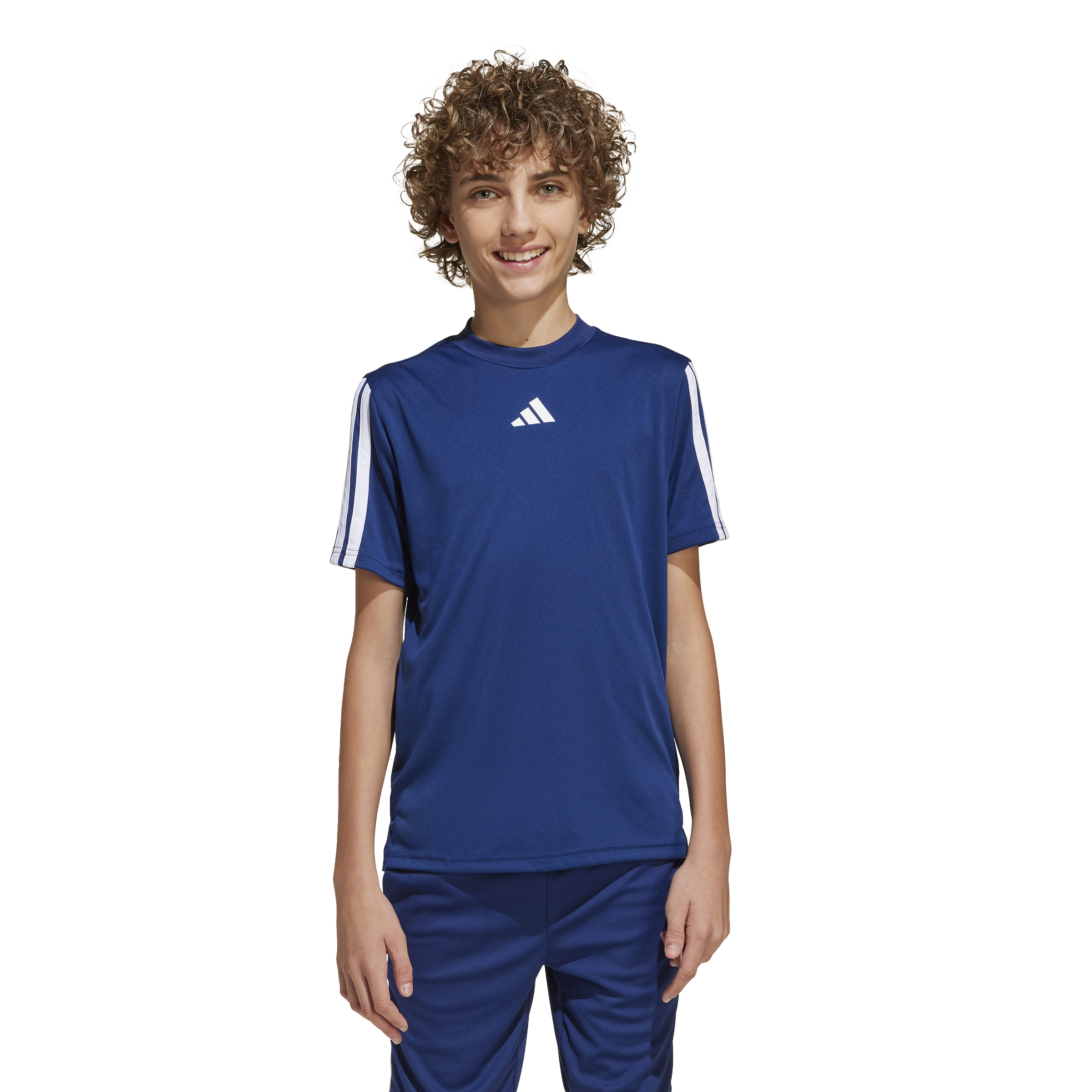 ADIDAS J TR-ES 3S TEE DKBLUE/WHITE – Bild 3
