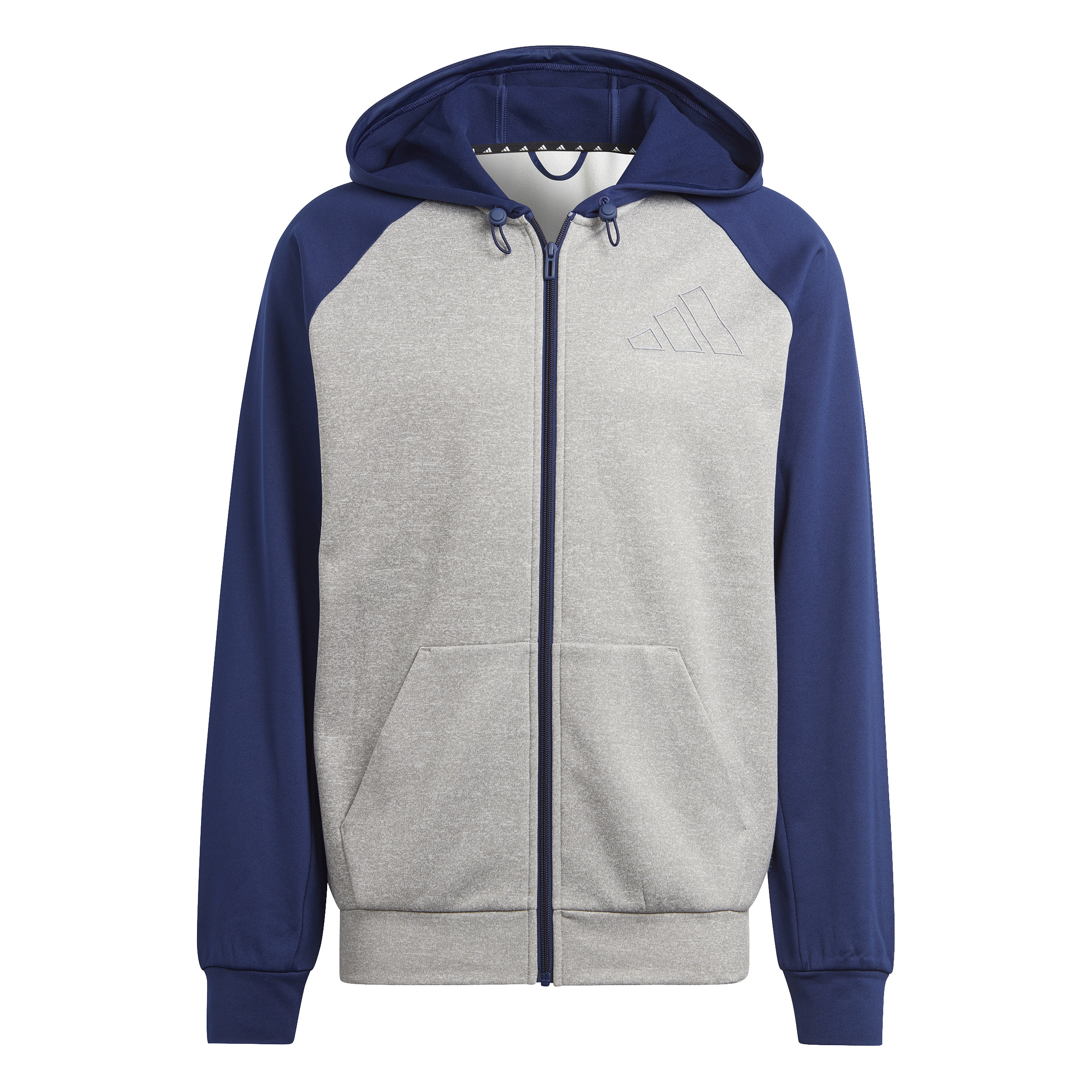 ADIDAS M GG BL FZ HD MGREYH/DKBLUE
