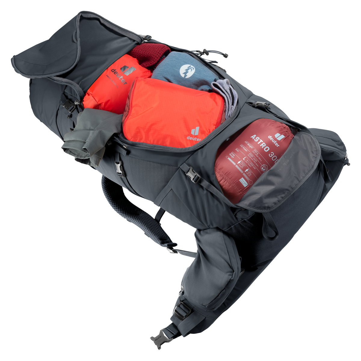 DEUTER Aircontact Core 60+10 BLACK – Bild 10