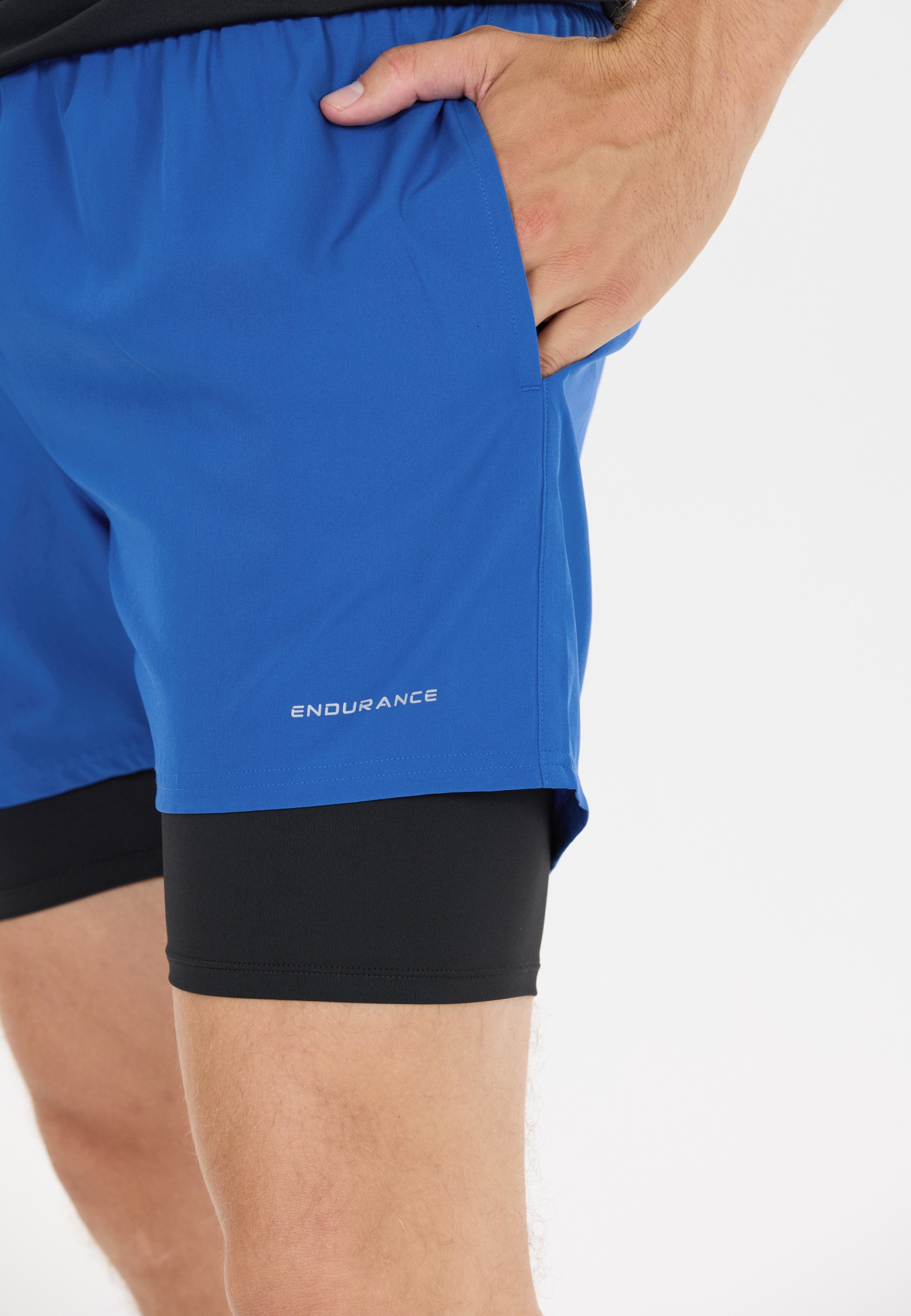 ENDURANCE Kros M 2-in-1 Shorts VICTORIA BLUE – Bild 4