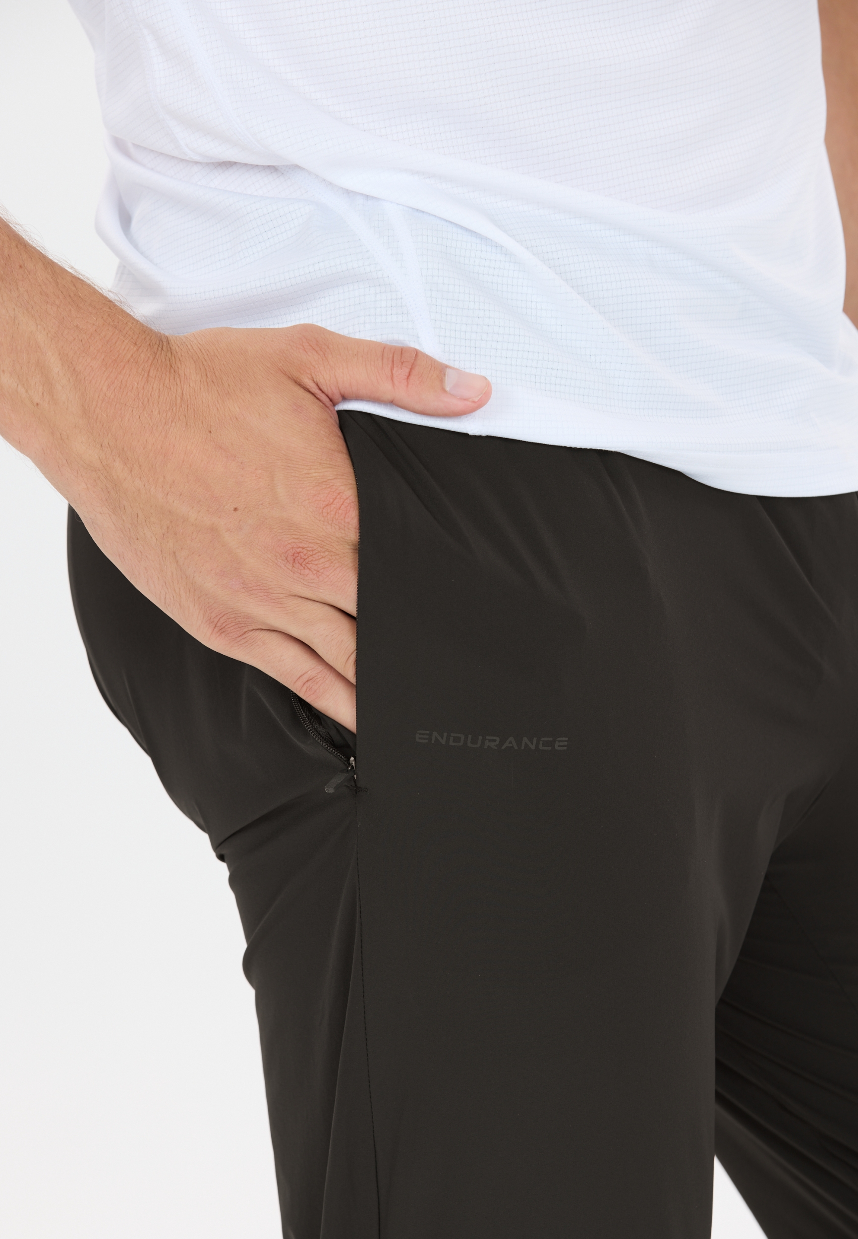 ENDURANCE Typhoro M Running Pants BLACK – Bild 4