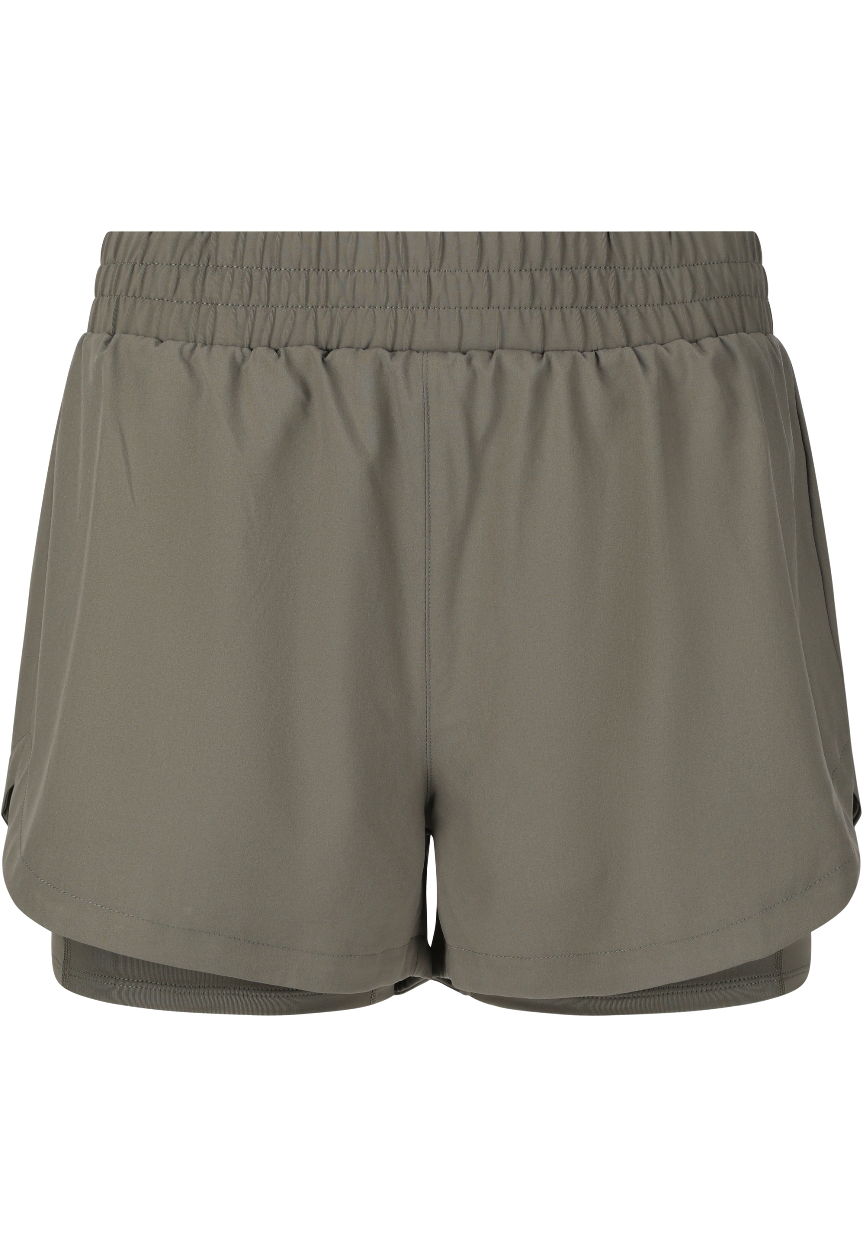 ENDURANCE Yarol W 2-in-1 Shorts GUNMETAL