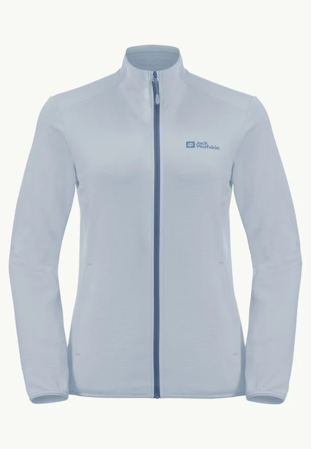 JACK WOLFSKIN KOLBENBERG HOODED FZ W SOFT BLUE