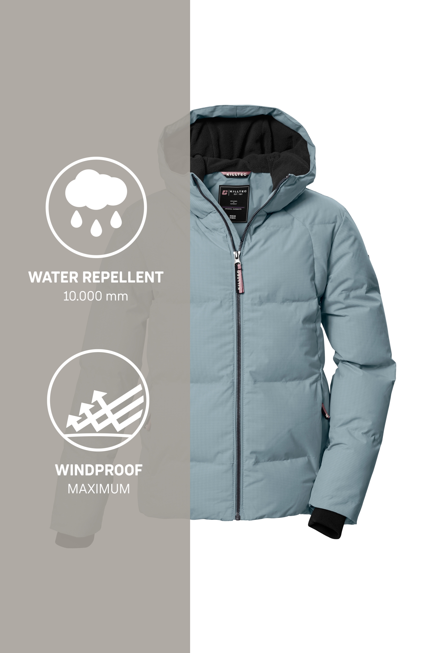 KILLTEC KOW 357 GRLS QLTD JCKT HELL RAUCHBLAU – Bild 6