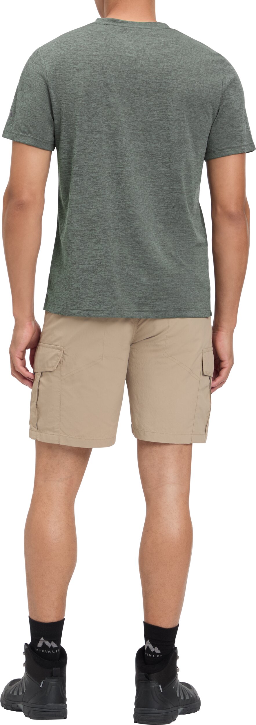 McKINLEY He.-T-Shirt Hunu II M MELANGE/GREEN SMOKE/ – Bild 2