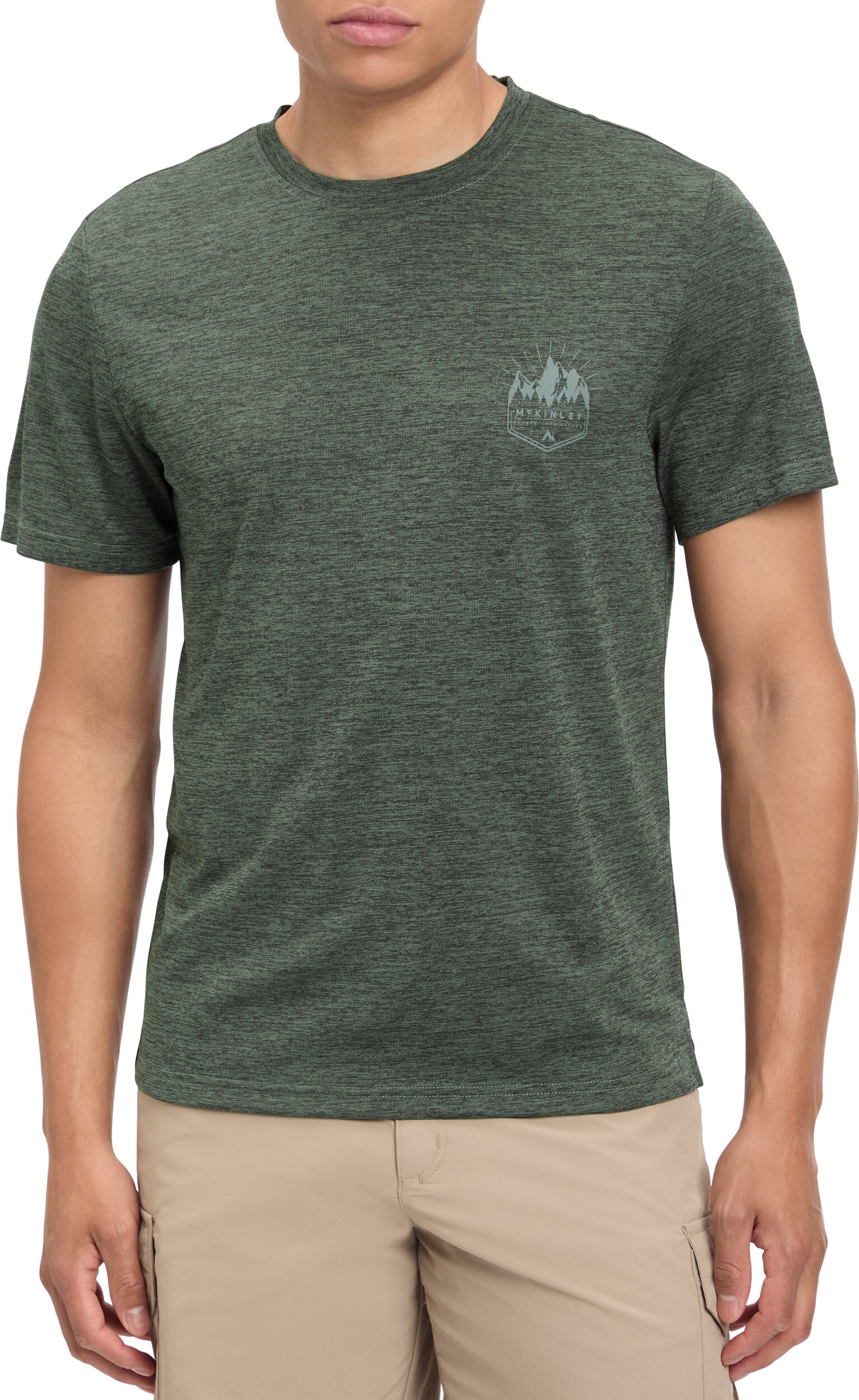 McKINLEY He.-T-Shirt Hunu II M MELANGE/BLACK NIGHT/ – Bild 2