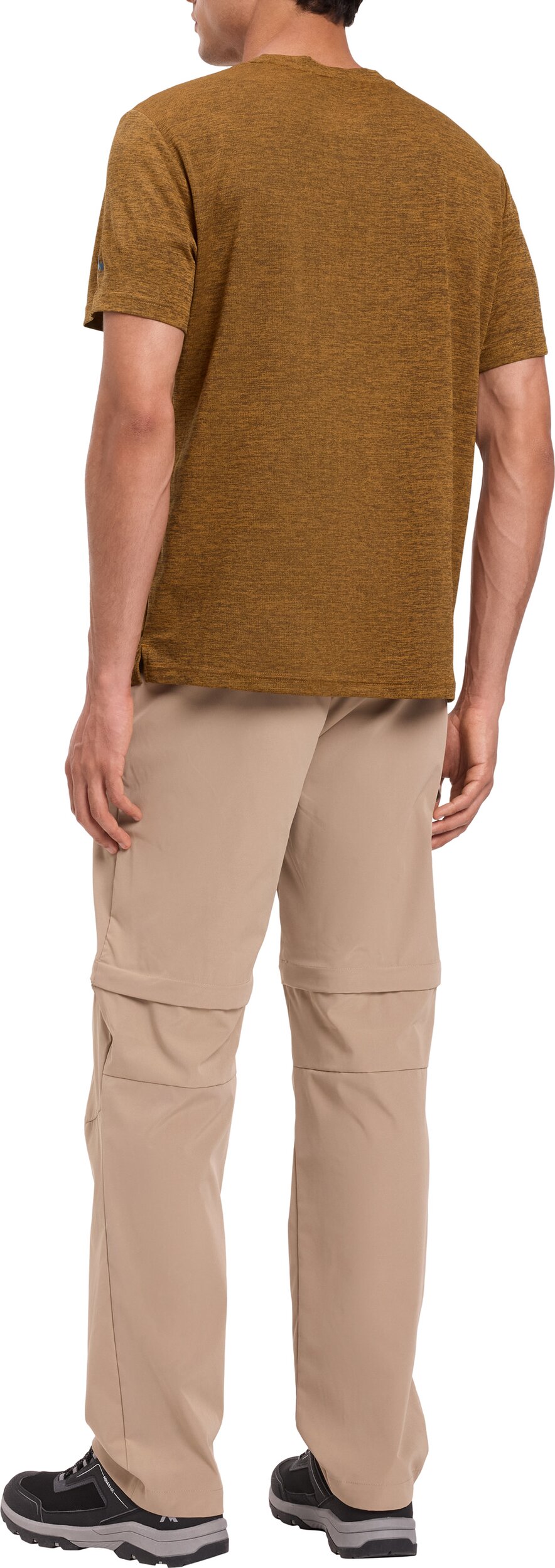 McKINLEY He.-T-Shirt Hunu II M MELANGE/BROWN/NAVY – Bild 2