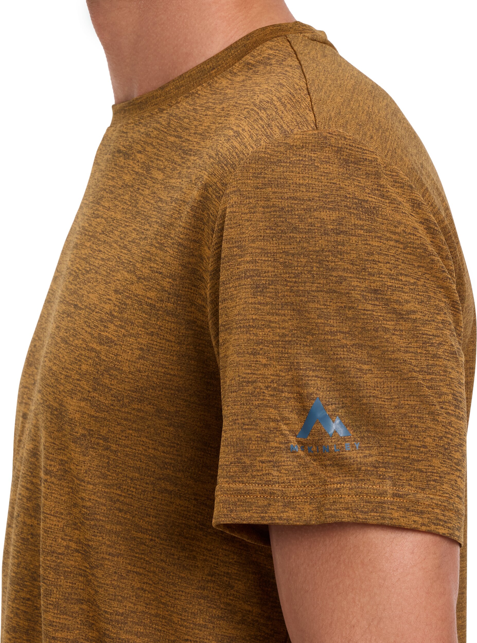 McKINLEY He.-T-Shirt Hunu II M MELANGE/BROWN/NAVY – Bild 3