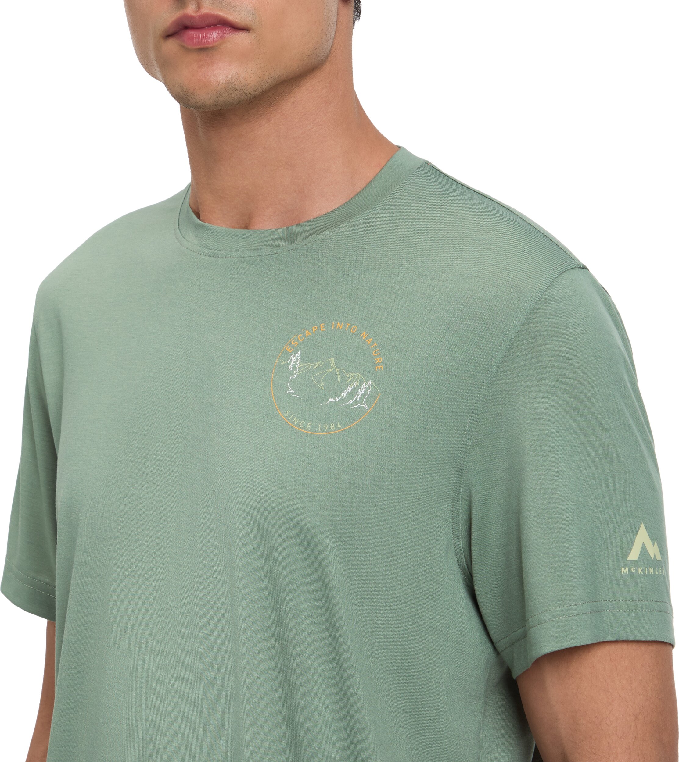 McKINLEY He.-T-Shirt Ronald III M GREEN SMOKE – Bild 2