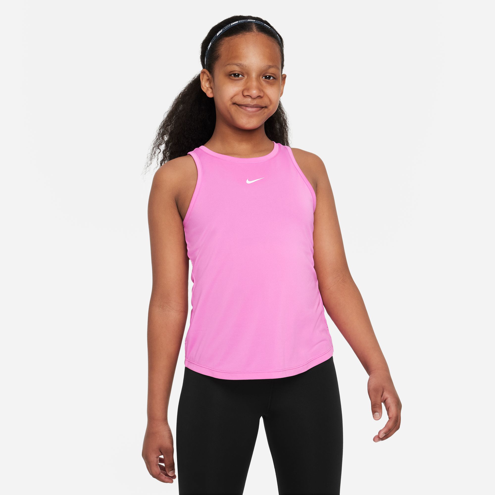 NIKE G NK DF ONE TANK PLAYFUL PINK/WHITE