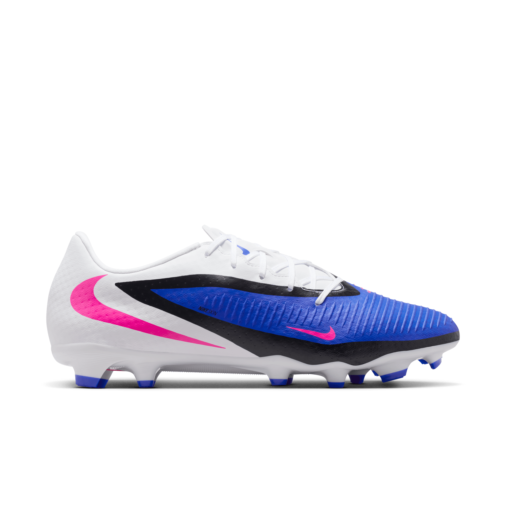 NIKE PHANTOM 6 LOW ACAD FG/MG RACER BLUE/PINK BLAST-WHITE