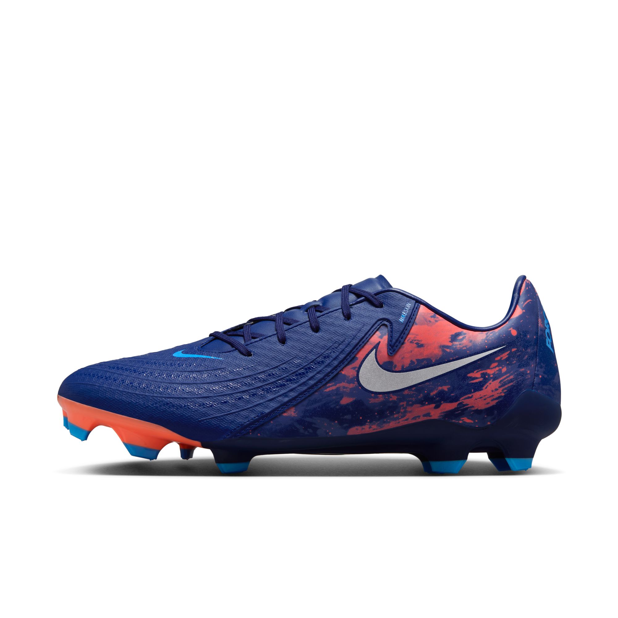 NIKE PHANTOM GX II ACADEMY FG/MG EH BLUE VOID/CHROME – Bild 7