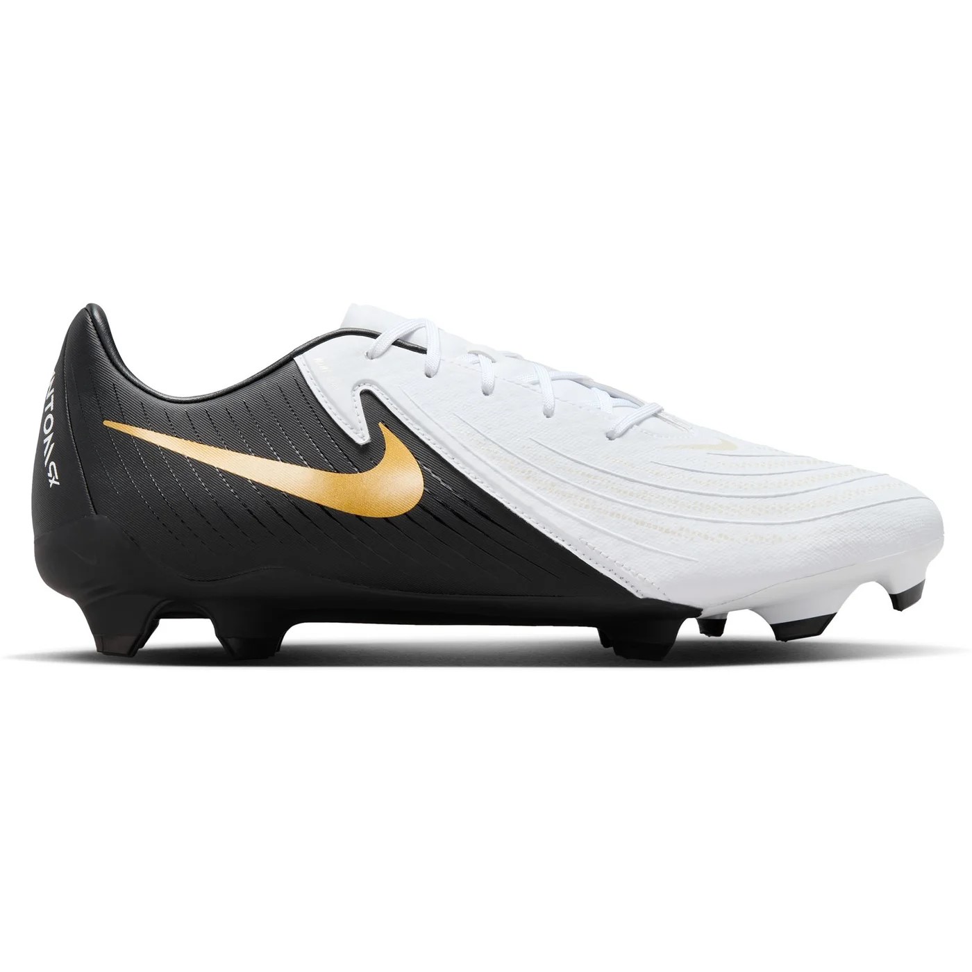 NIKE PHANTOM GX II ACADEMY FG/MG WHITE/BLACK-MTLC GOLD COIN