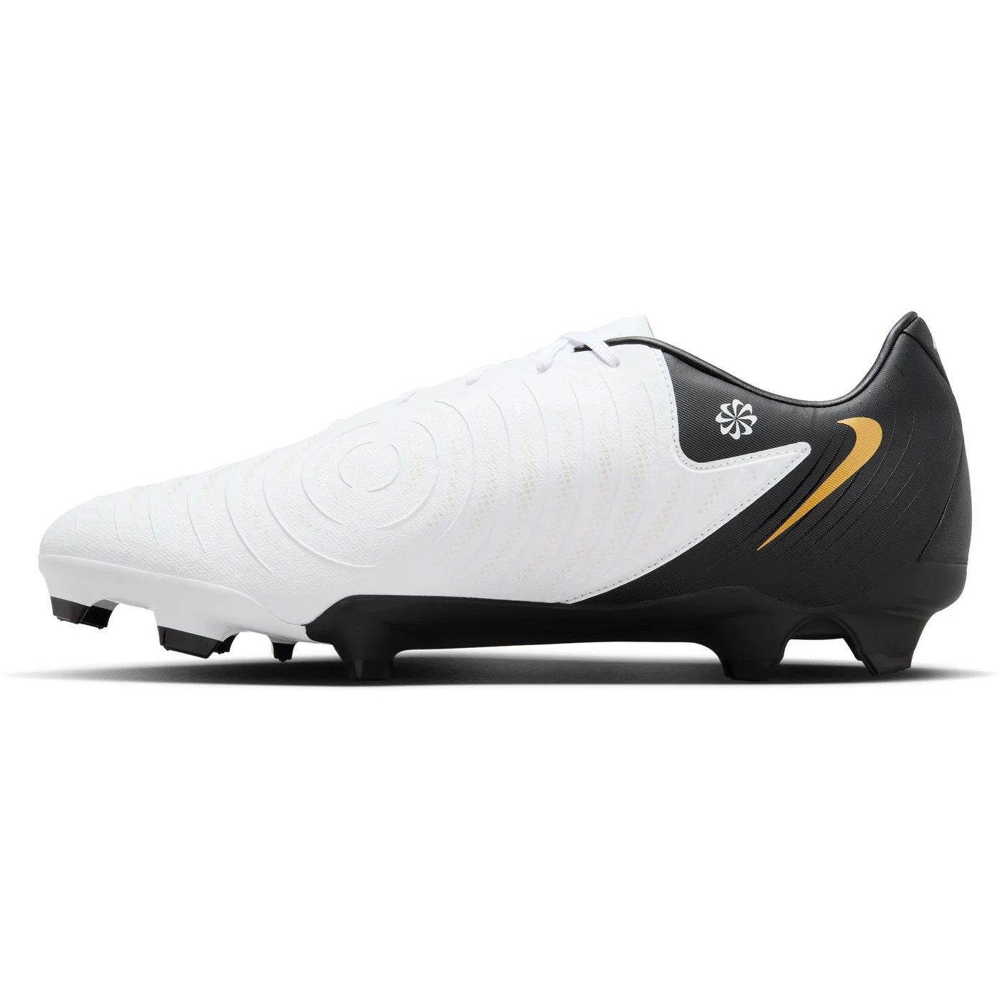 NIKE PHANTOM GX II ACADEMY FG/MG WHITE/BLACK-MTLC GOLD COIN – Bild 2