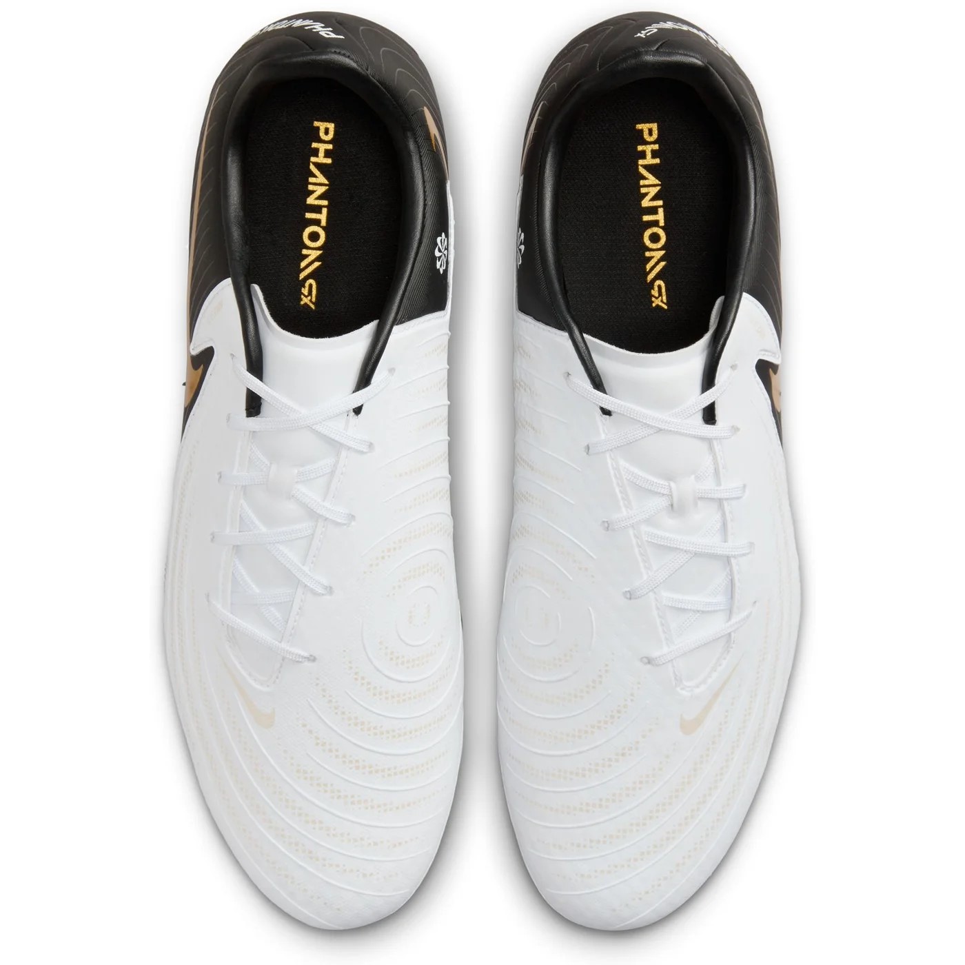 NIKE PHANTOM GX II ACADEMY FG/MG WHITE/BLACK-MTLC GOLD COIN – Bild 4