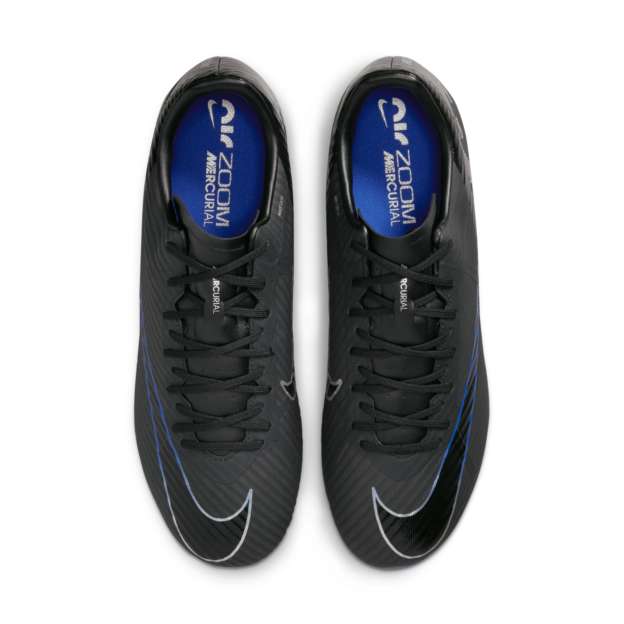 NIKE ZOOM VAPOR 15 ACADEMY FG/MG BLACK/CHROME-HYPER ROYAL – Bild 4