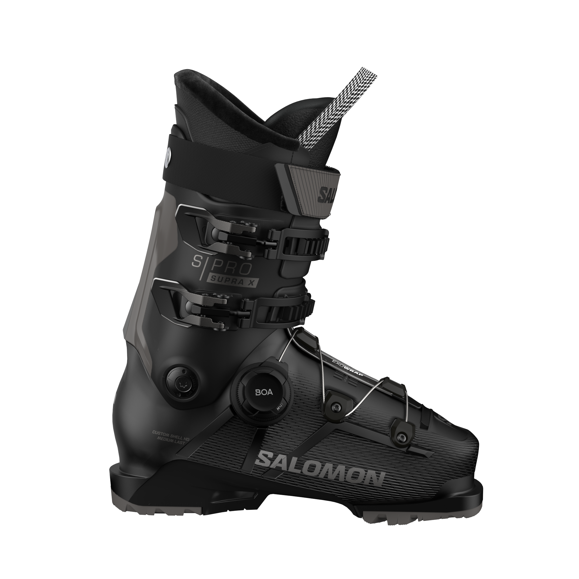 SALOMON ALP. BOOTS S/PRO SUPRA BOA X100 BLACK/DARK GREY MET./DARK GREY MET.