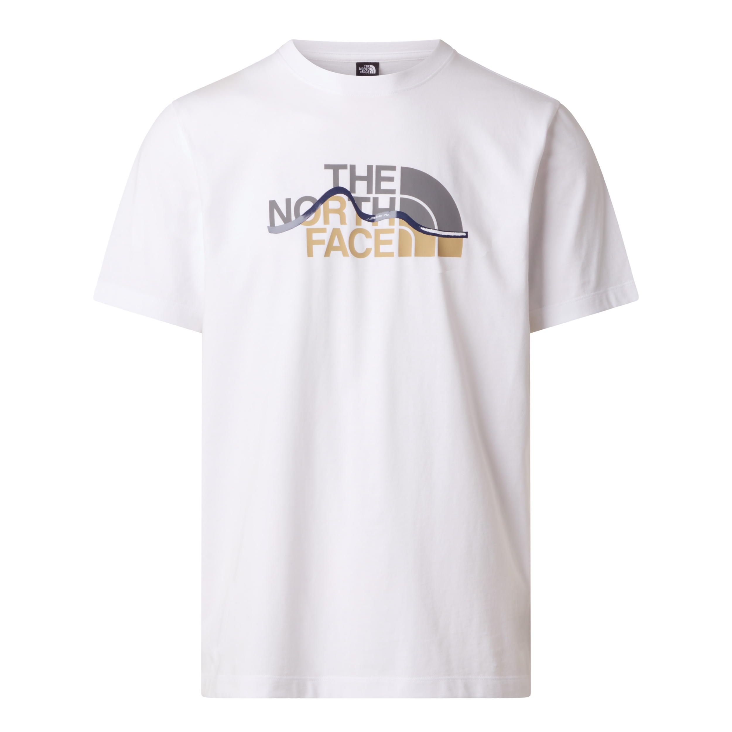 THE NORTH FACE M MOUNTAIN LINE REGULAR SHORT SLEEVE TEE TNF WHITE