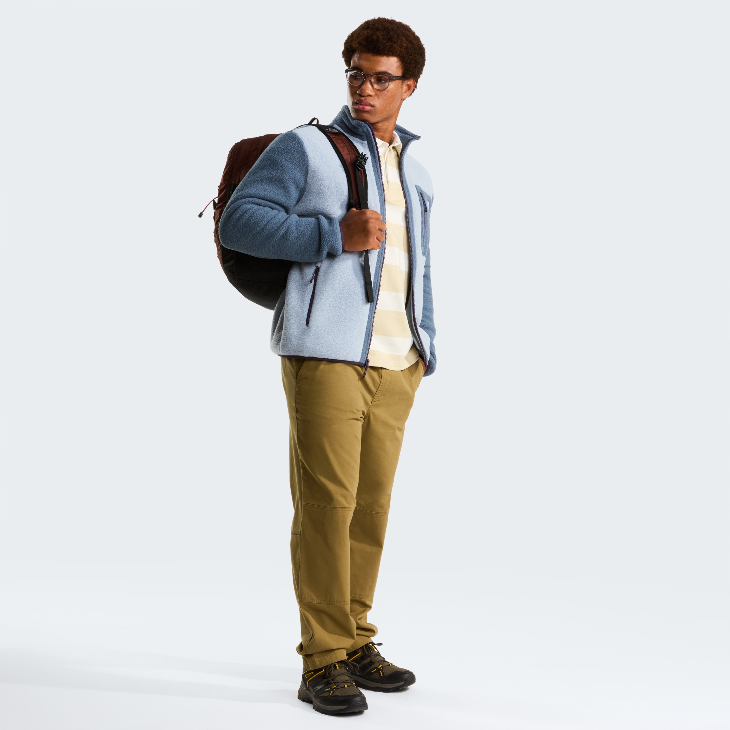 THE NORTH FACE M YUMIORI FULL ZIP FROST GREY/GRANITE GREY – Bild 4