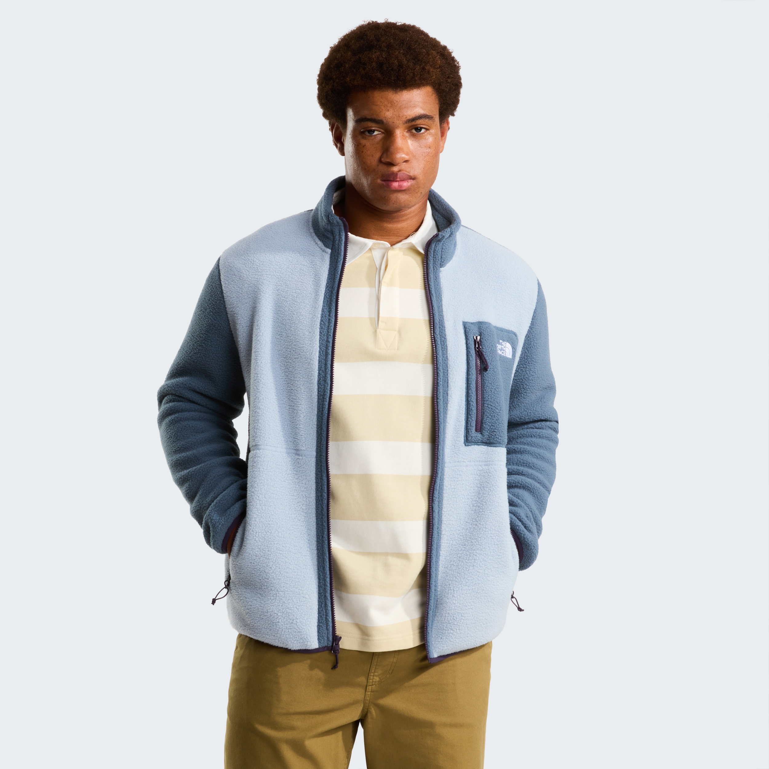 THE NORTH FACE M YUMIORI FULL ZIP FROST GREY/GRANITE GREY – Bild 7