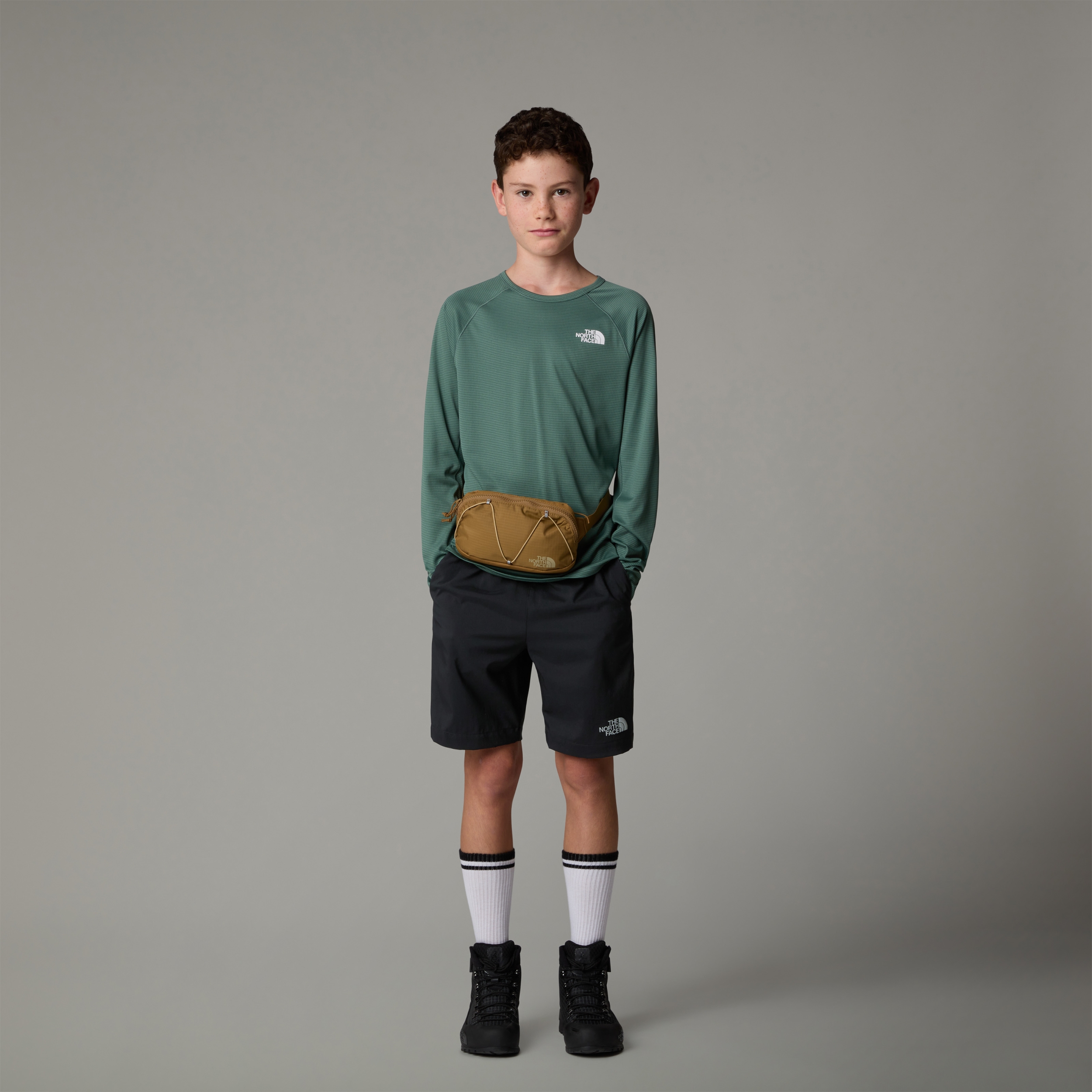 THE NORTH FACE TEEN 24/7 SHORT TNF BLACK/ASPHALT GREY – Bild 2