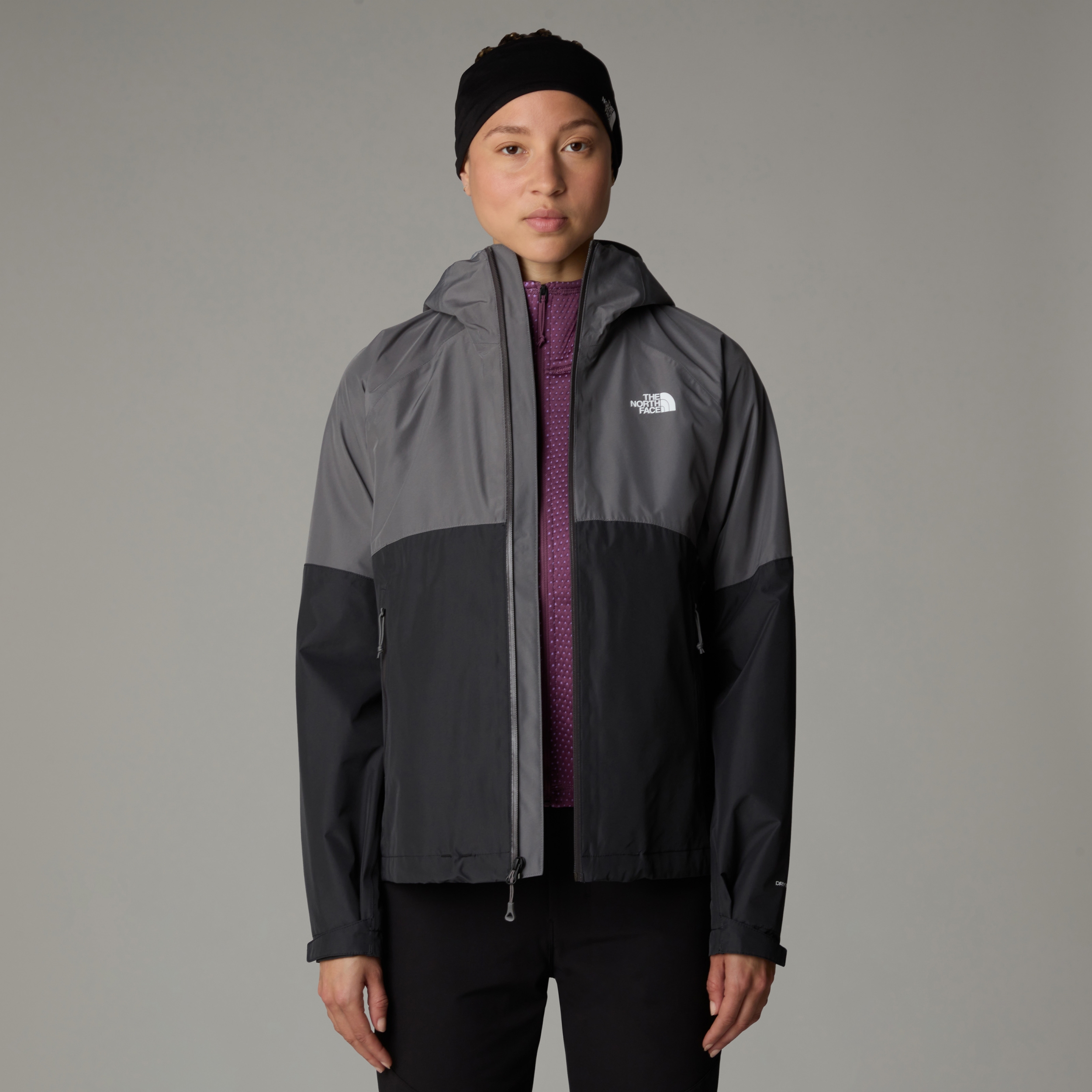 THE NORTH FACE W DIABLO DYNAMIC ZIP-IN JACKET SMOKED PEARL/ASPHALT GR – Bild 4