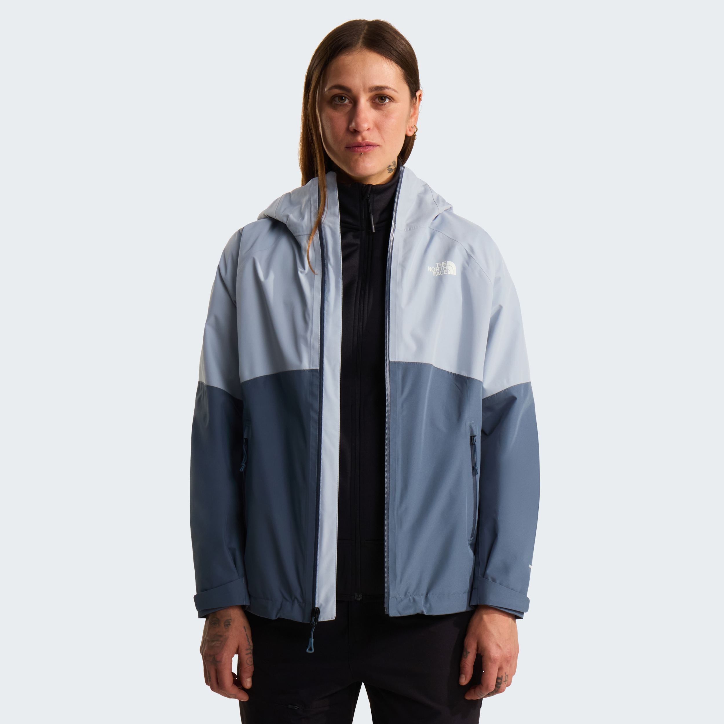 THE NORTH FACE W DIABLO DYNAMIC ZIP-IN JACKET FROST GREY/GRANITE GREY – Bild 6