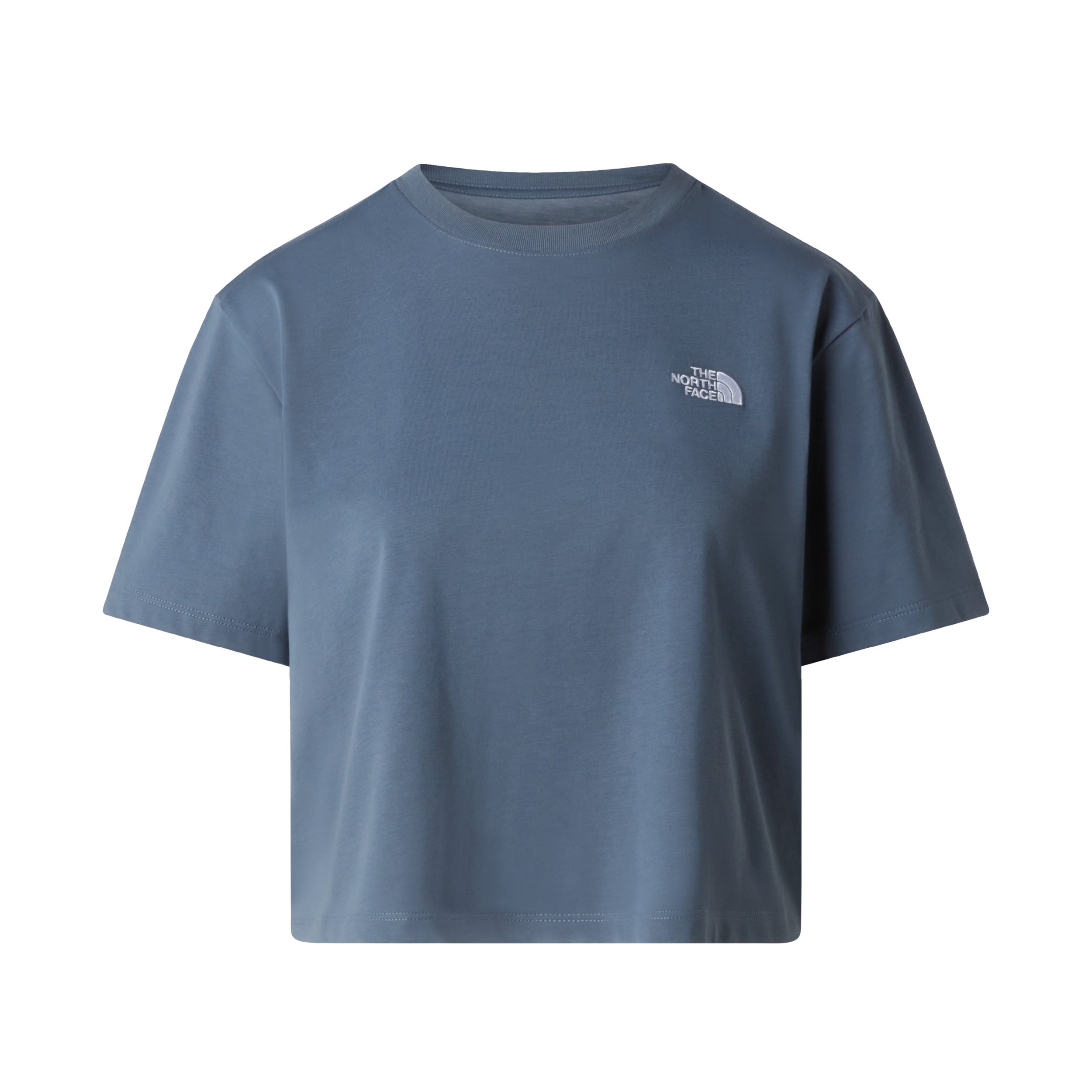 THE NORTH FACE W EVOLUTION SIMPLE DOME CROP RLX SS TEE GRANITE GREY
